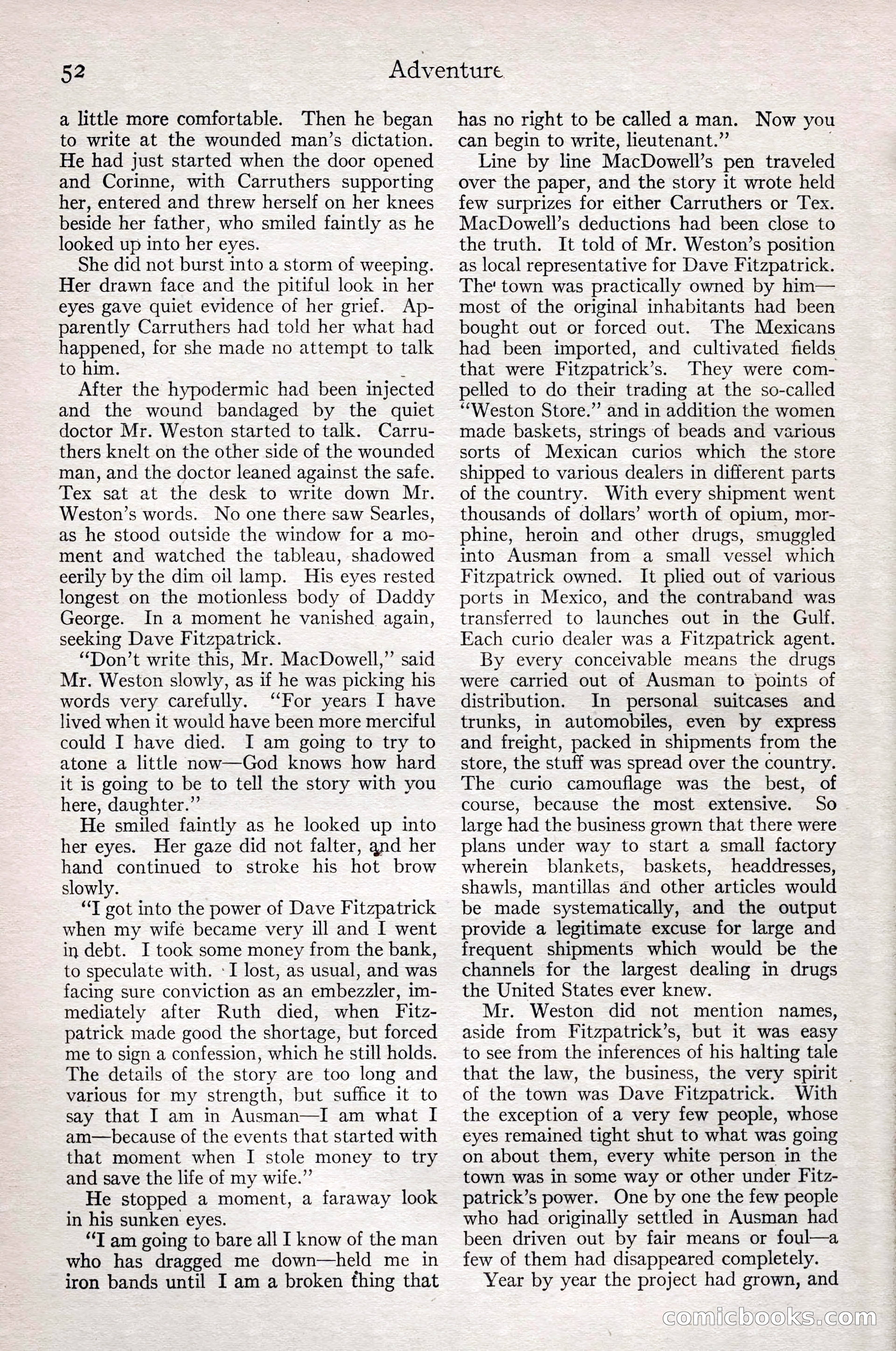 Adventure Magazine, February 28, 1922 — page 62 of 204