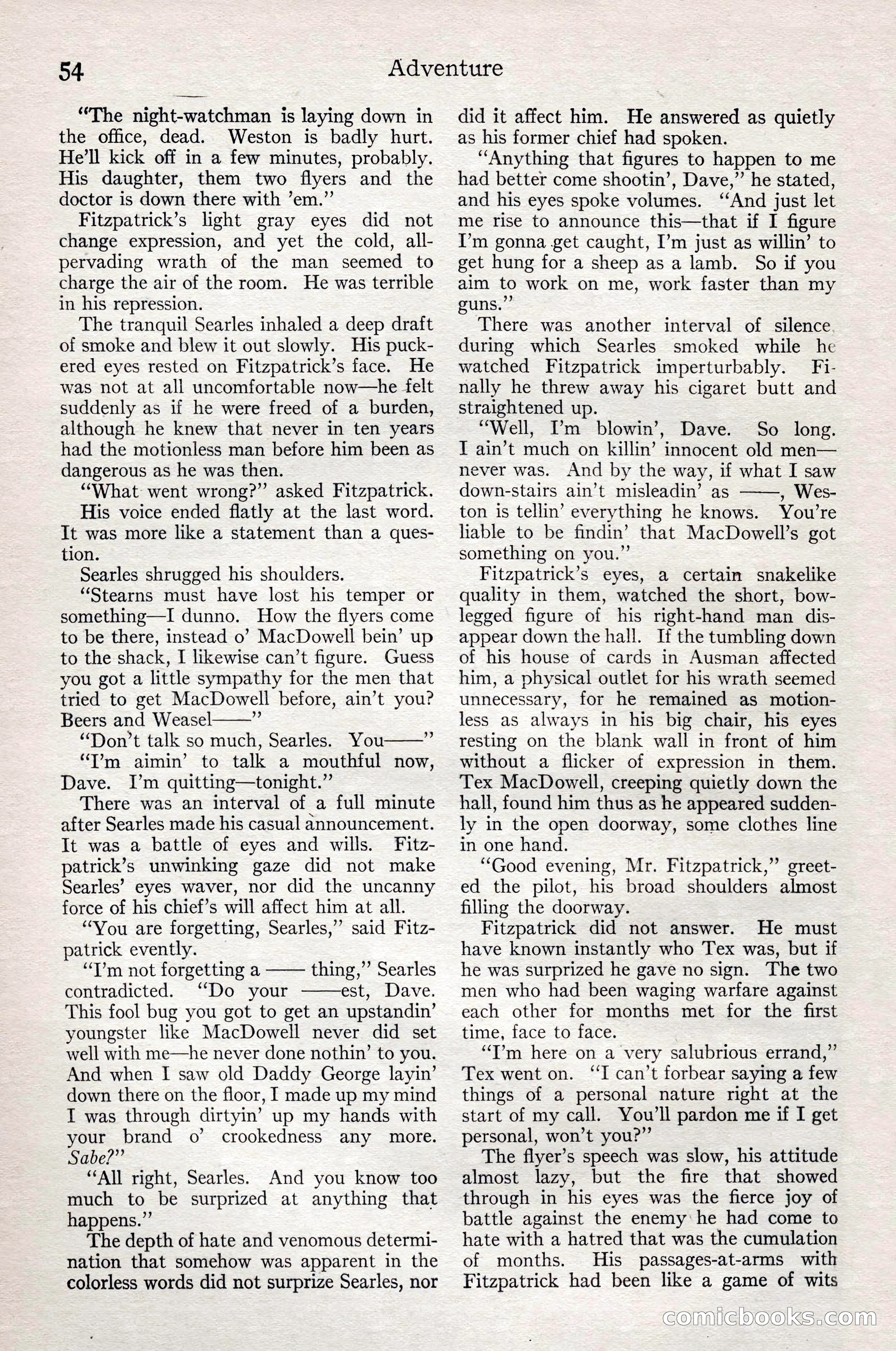 Adventure Magazine, February 28, 1922 — page 64 of 204