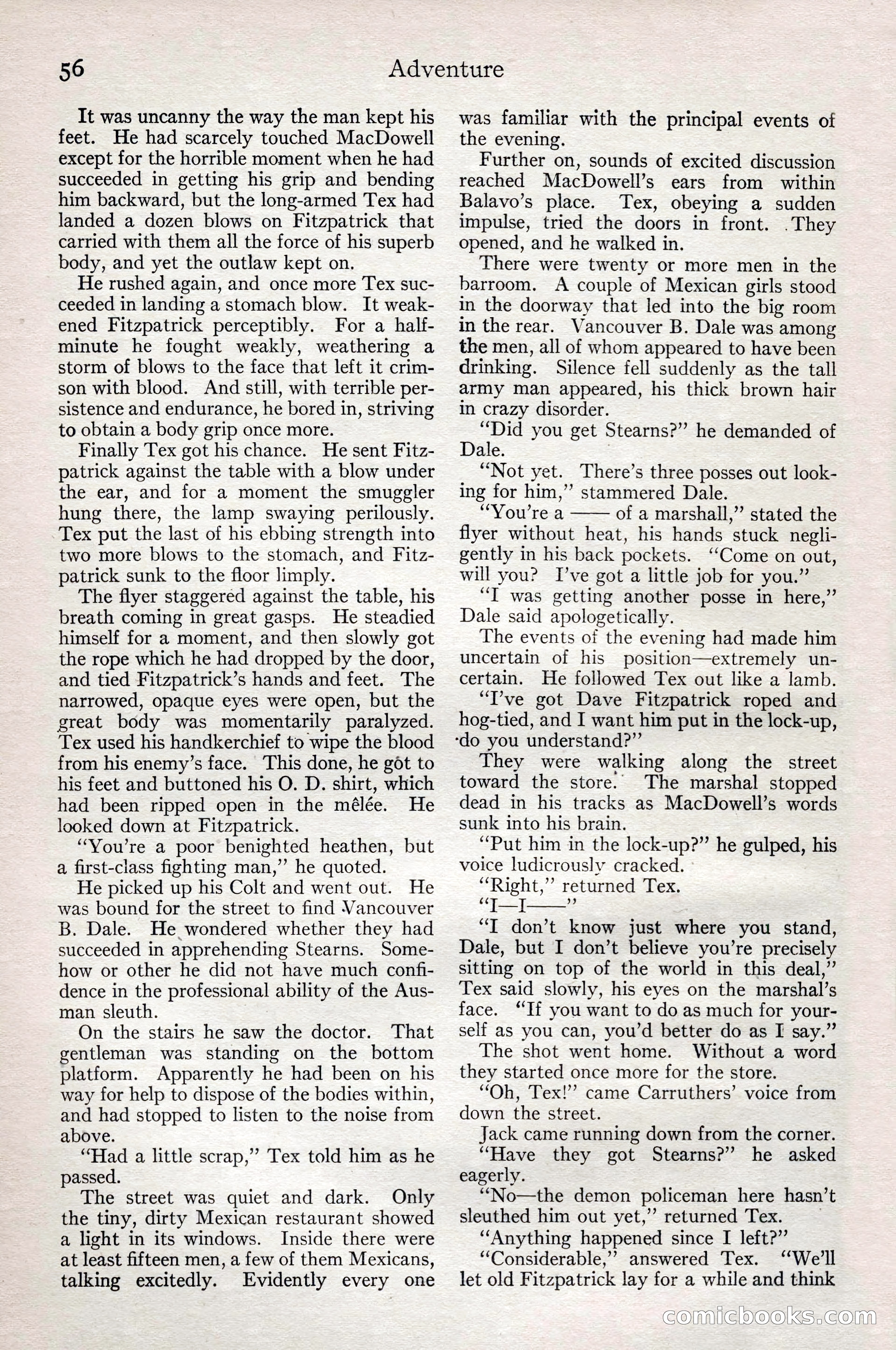 Adventure Magazine, February 28, 1922 — page 66 of 204