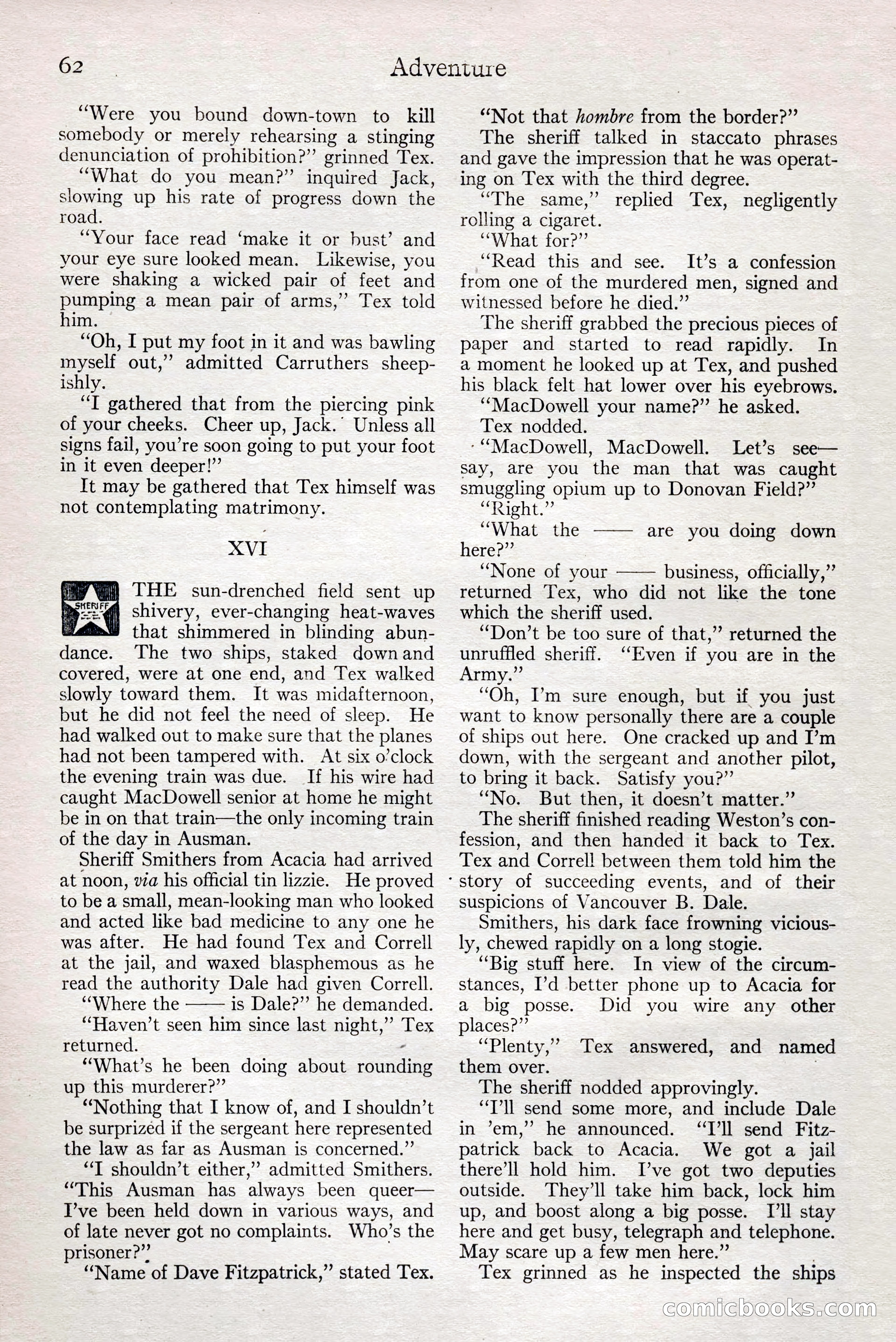 Adventure Magazine, February 28, 1922 — page 72 of 204