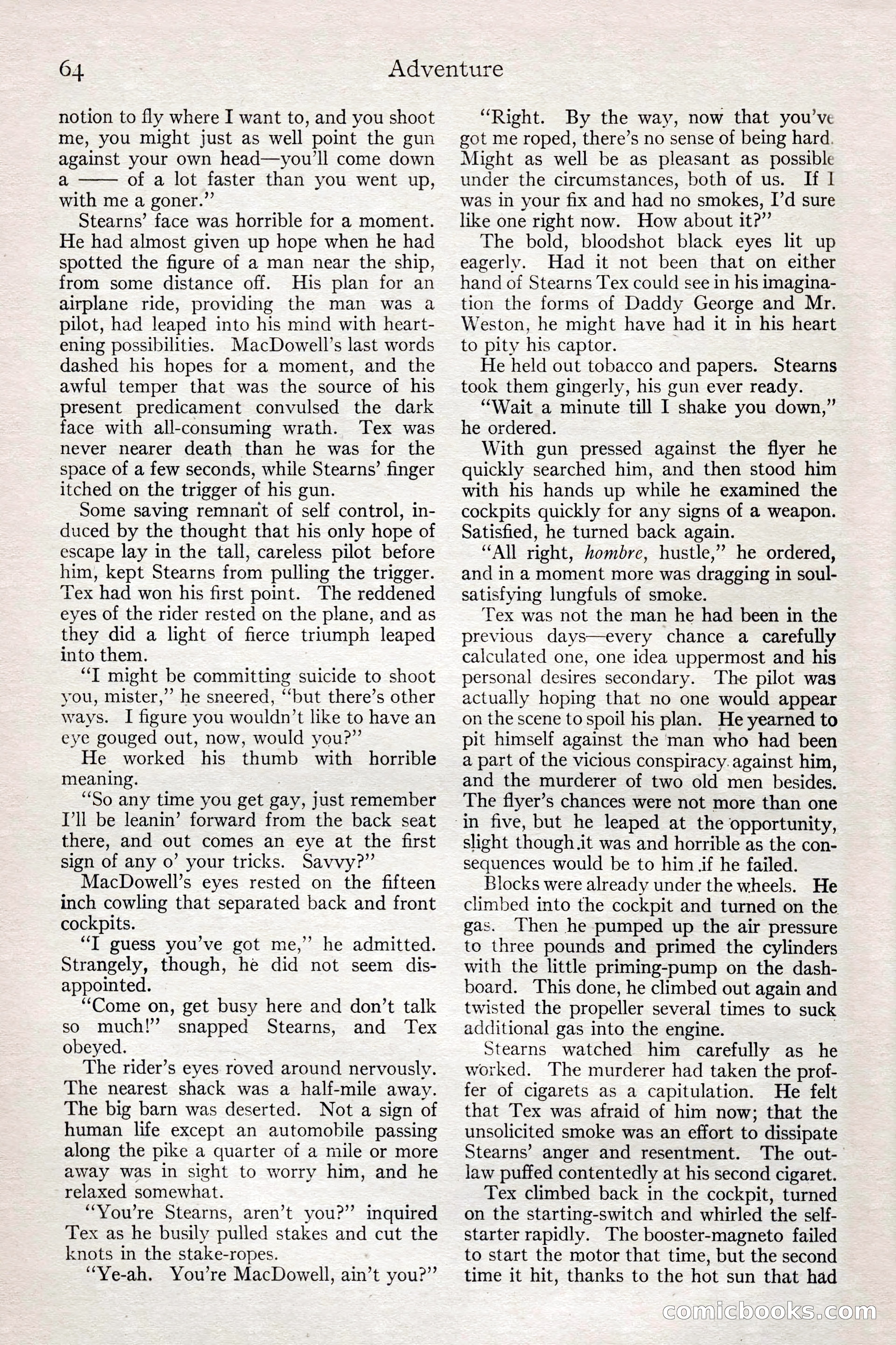 Adventure Magazine, February 28, 1922 — page 74 of 204