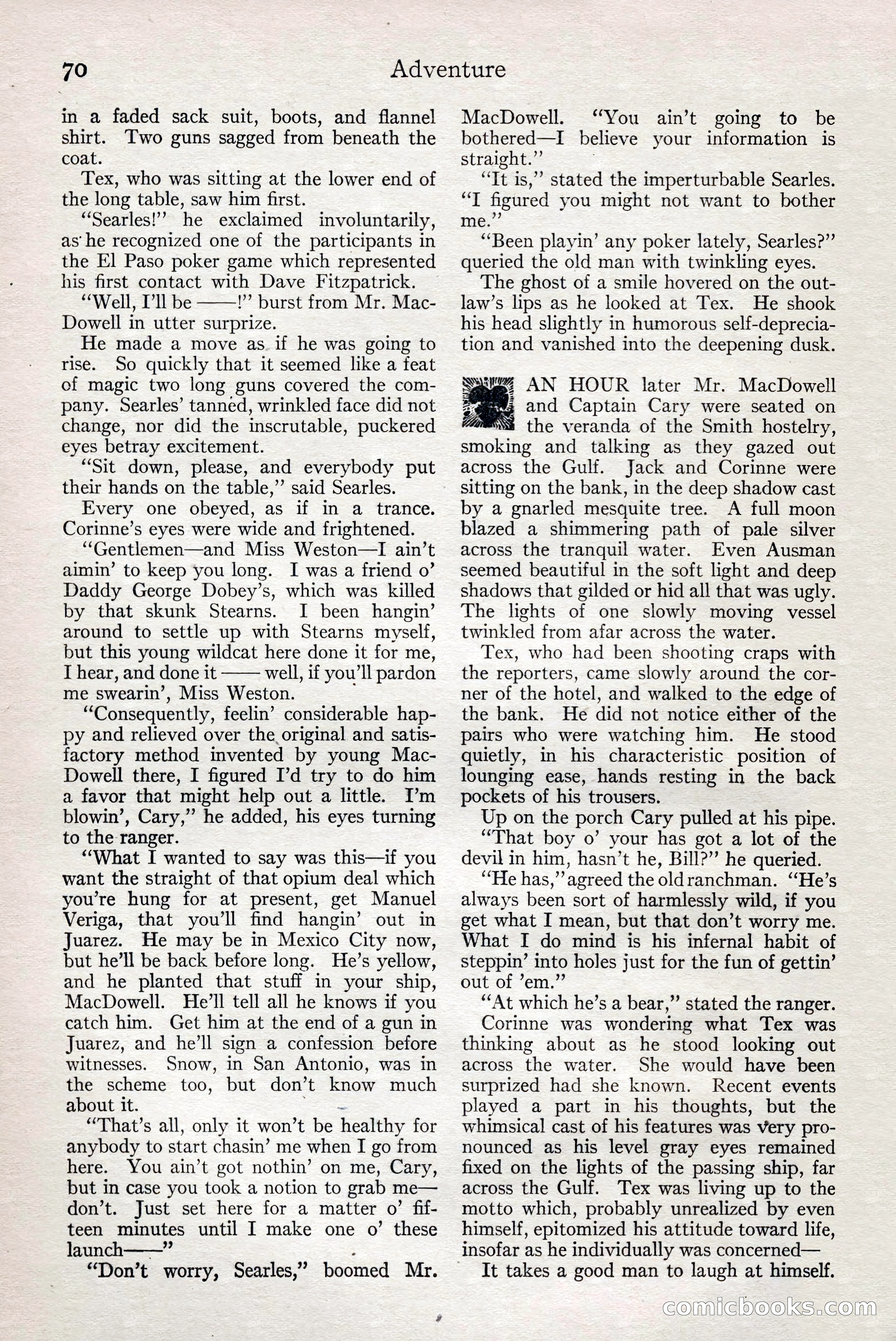 Adventure Magazine, February 28, 1922 — page 80 of 204