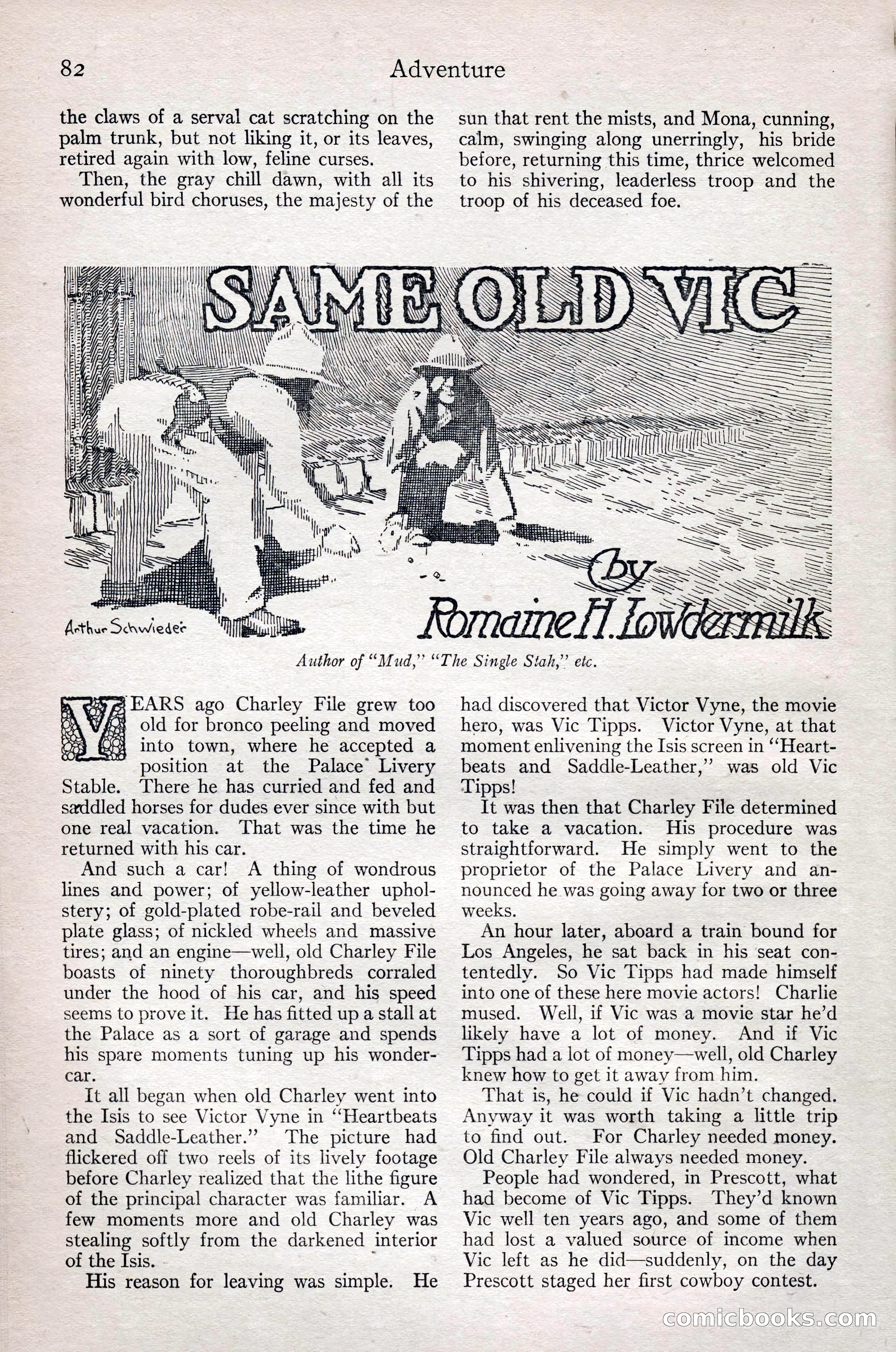 Adventure Magazine, February 28, 1922 — page 92 of 204