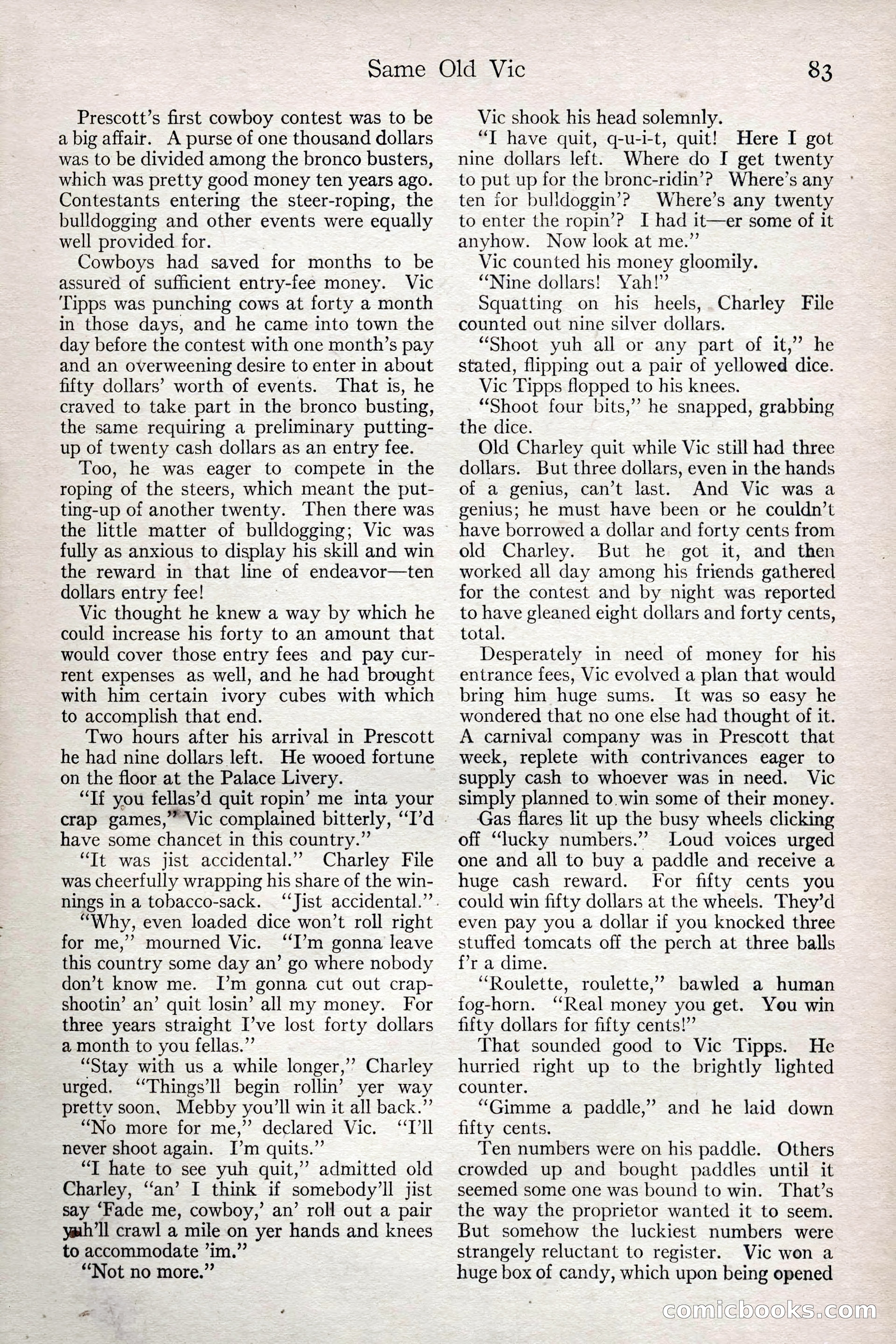 Adventure Magazine, February 28, 1922 — page 93 of 204