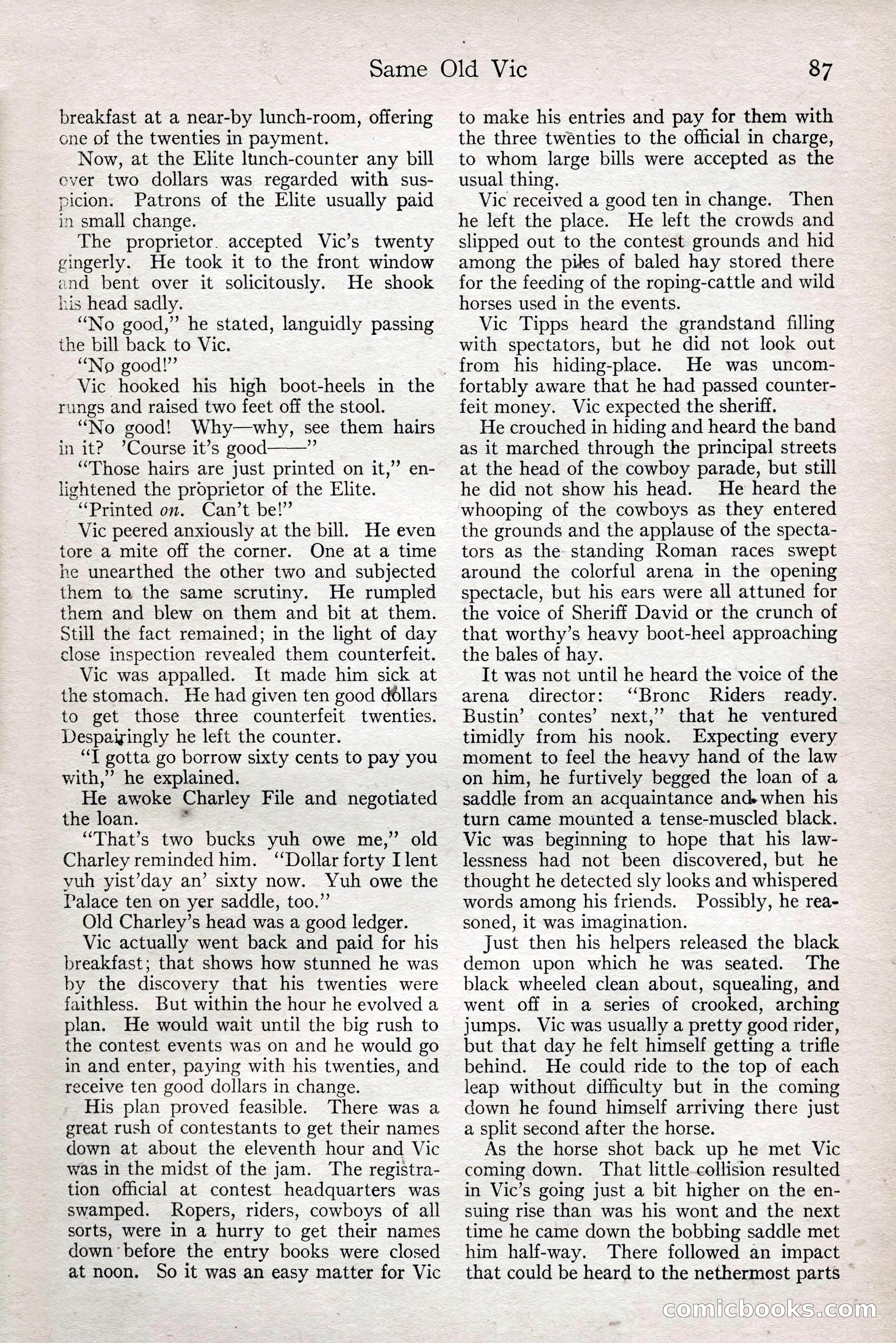 Adventure Magazine, February 28, 1922 — page 97 of 204