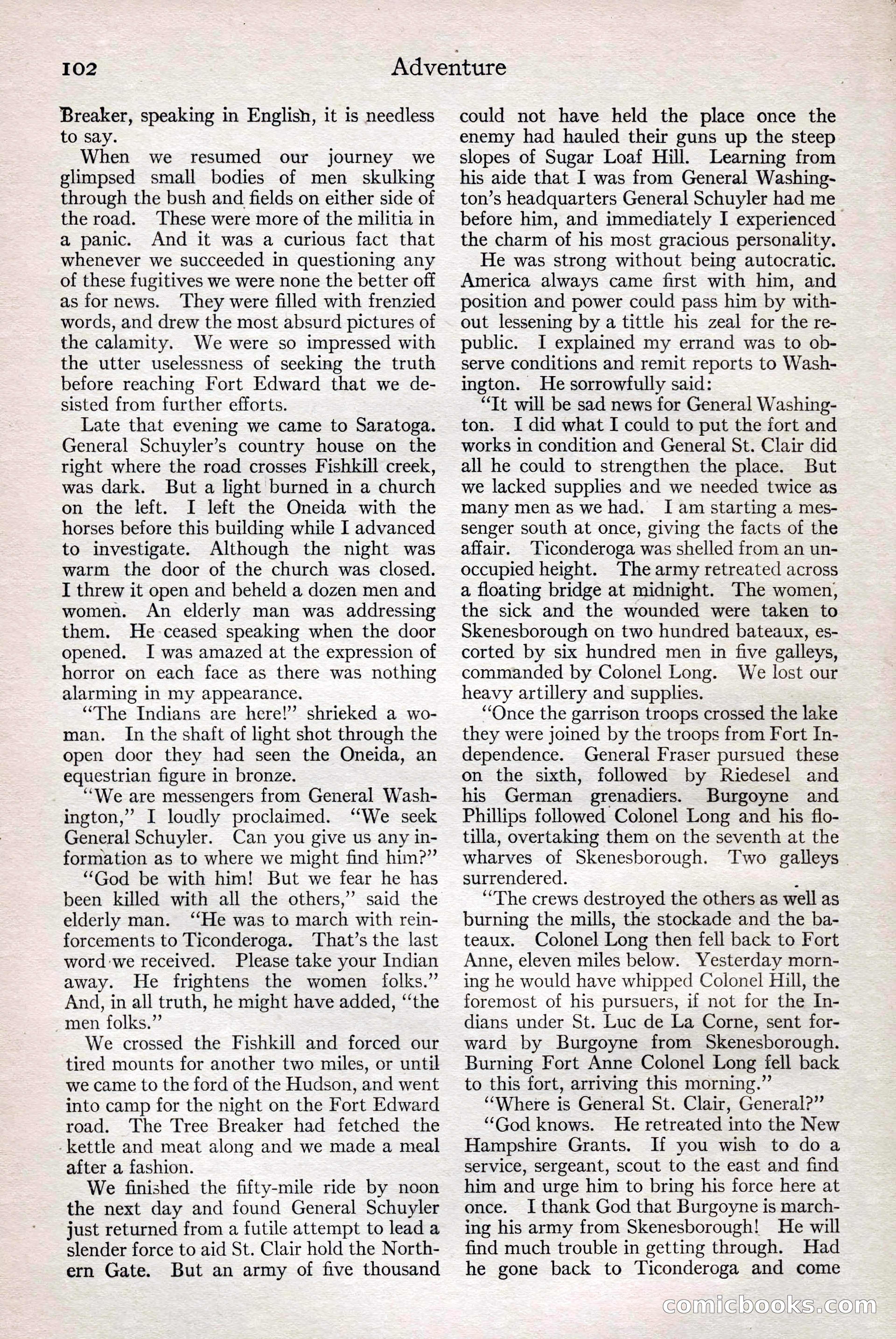 Adventure Magazine, February 28, 1922 — page 112 of 204