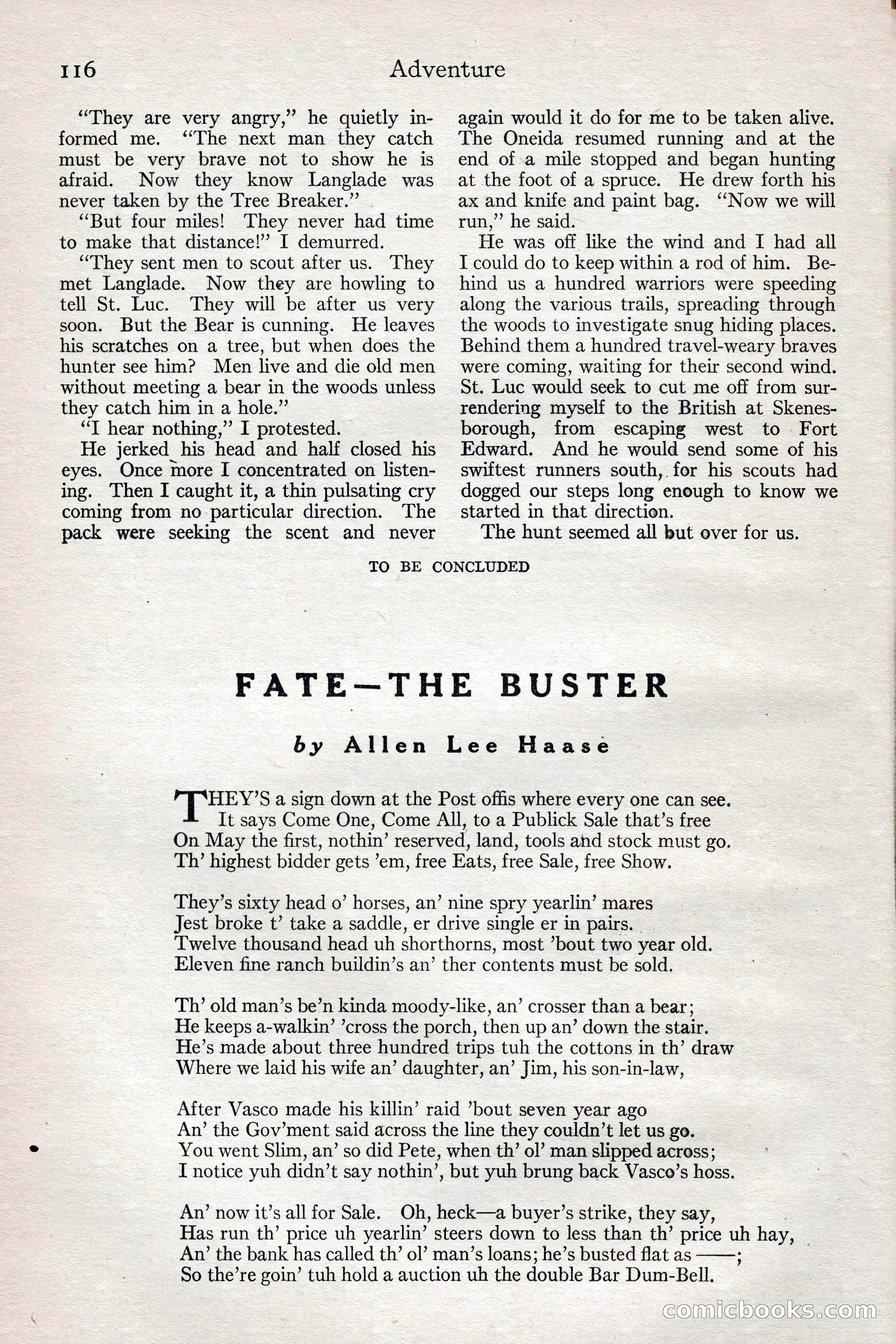 Adventure Magazine, February 28, 1922 — page 126 of 204