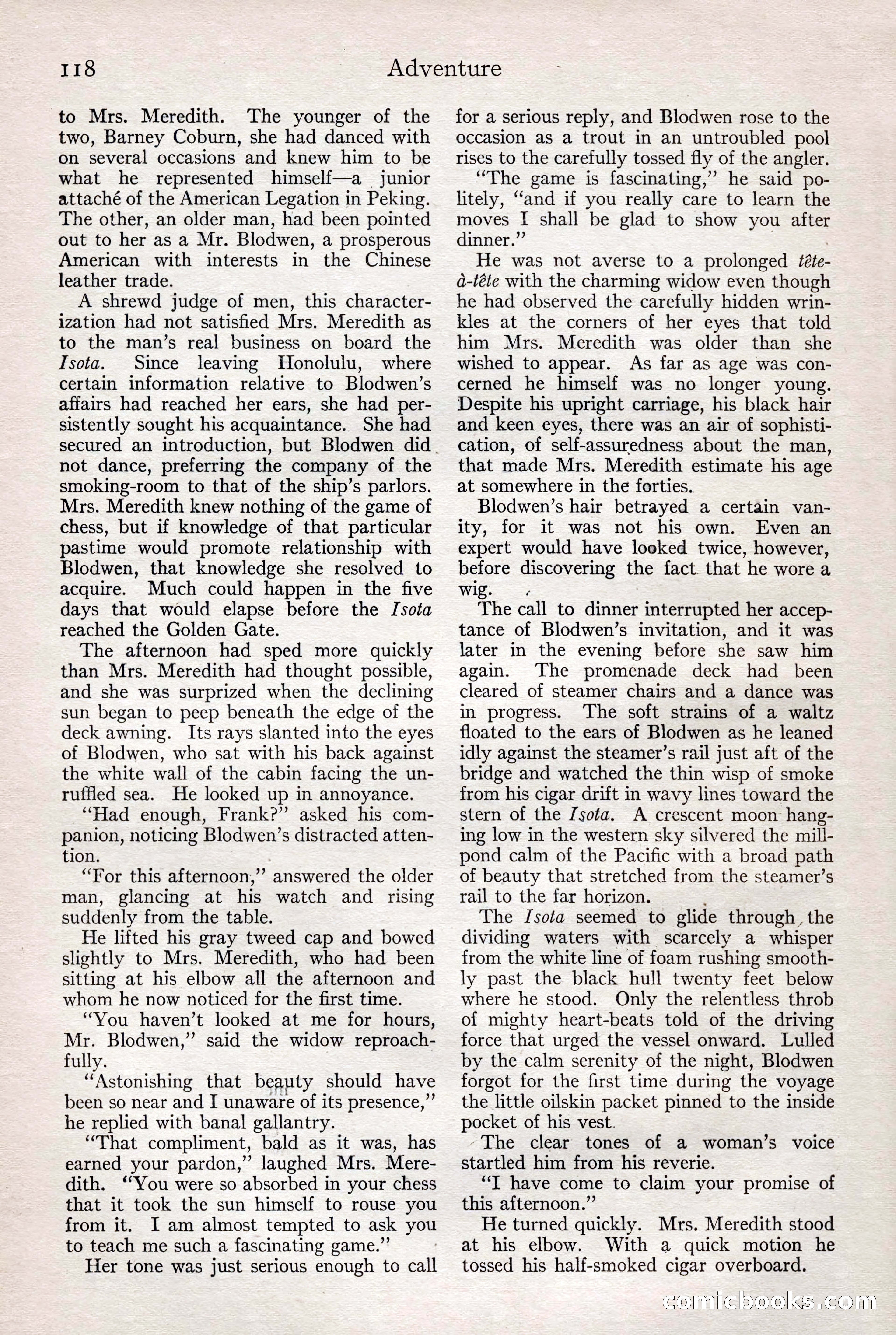 Adventure Magazine, February 28, 1922 — page 128 of 204