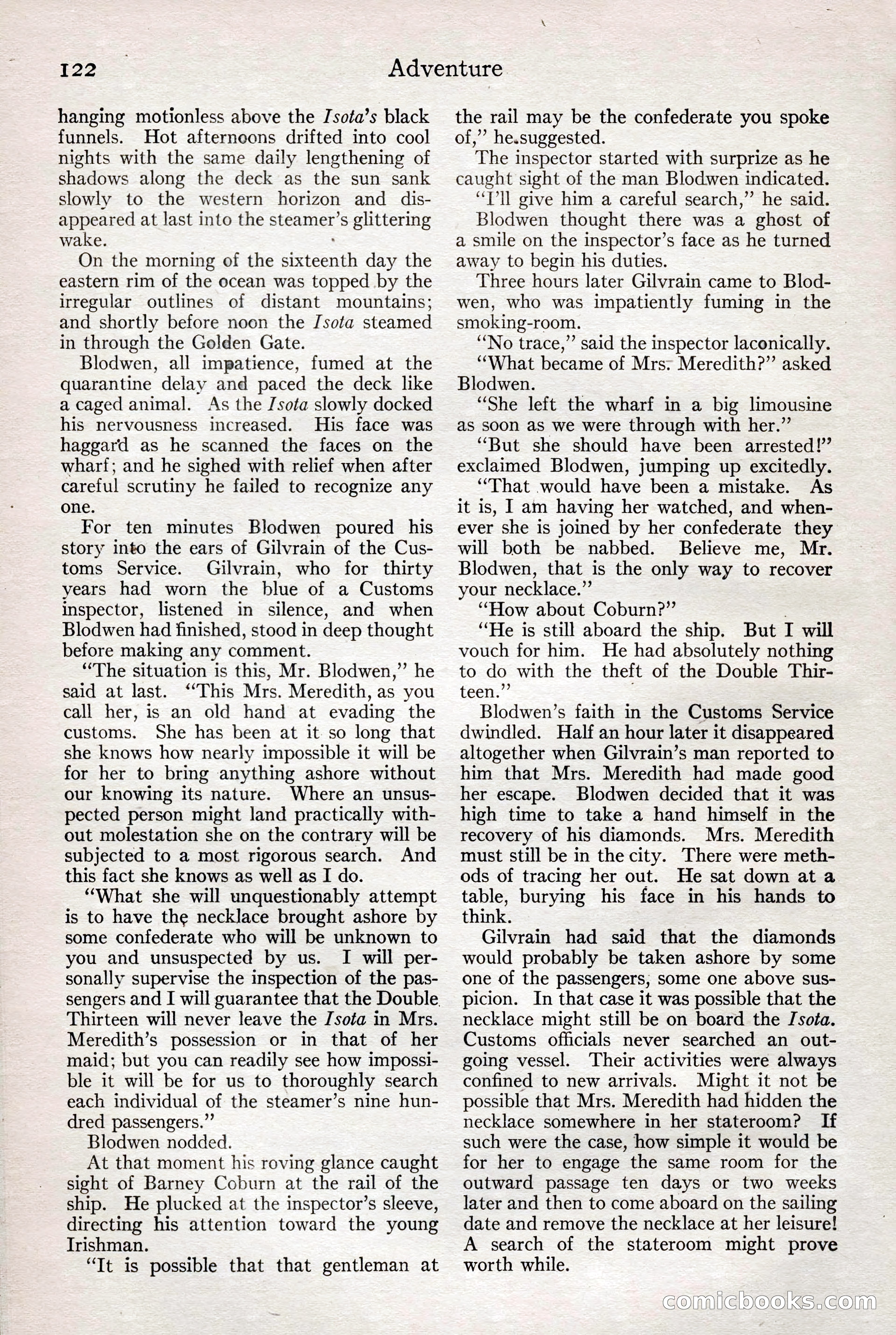 Adventure Magazine, February 28, 1922 — page 132 of 204
