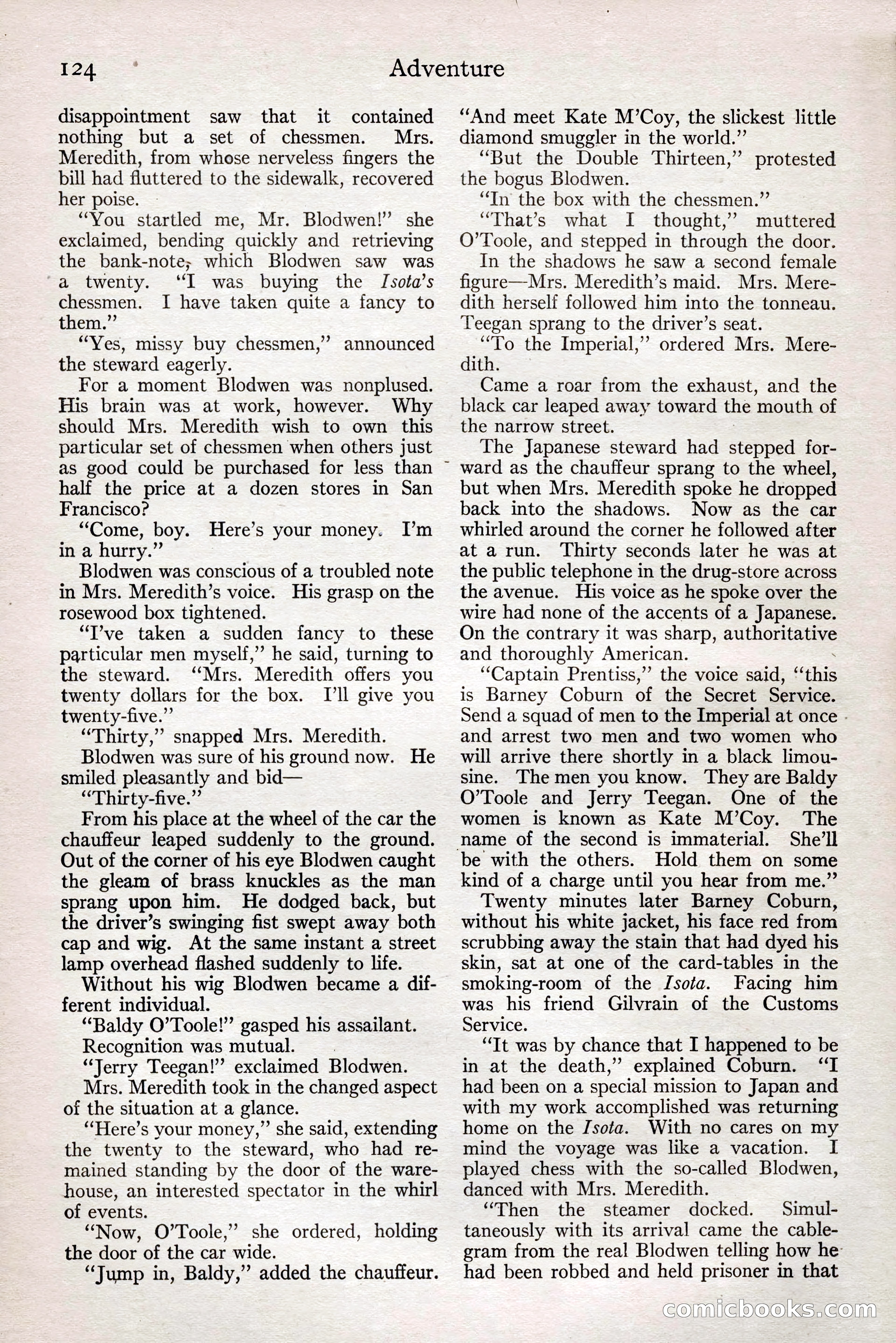 Adventure Magazine, February 28, 1922 — page 134 of 204