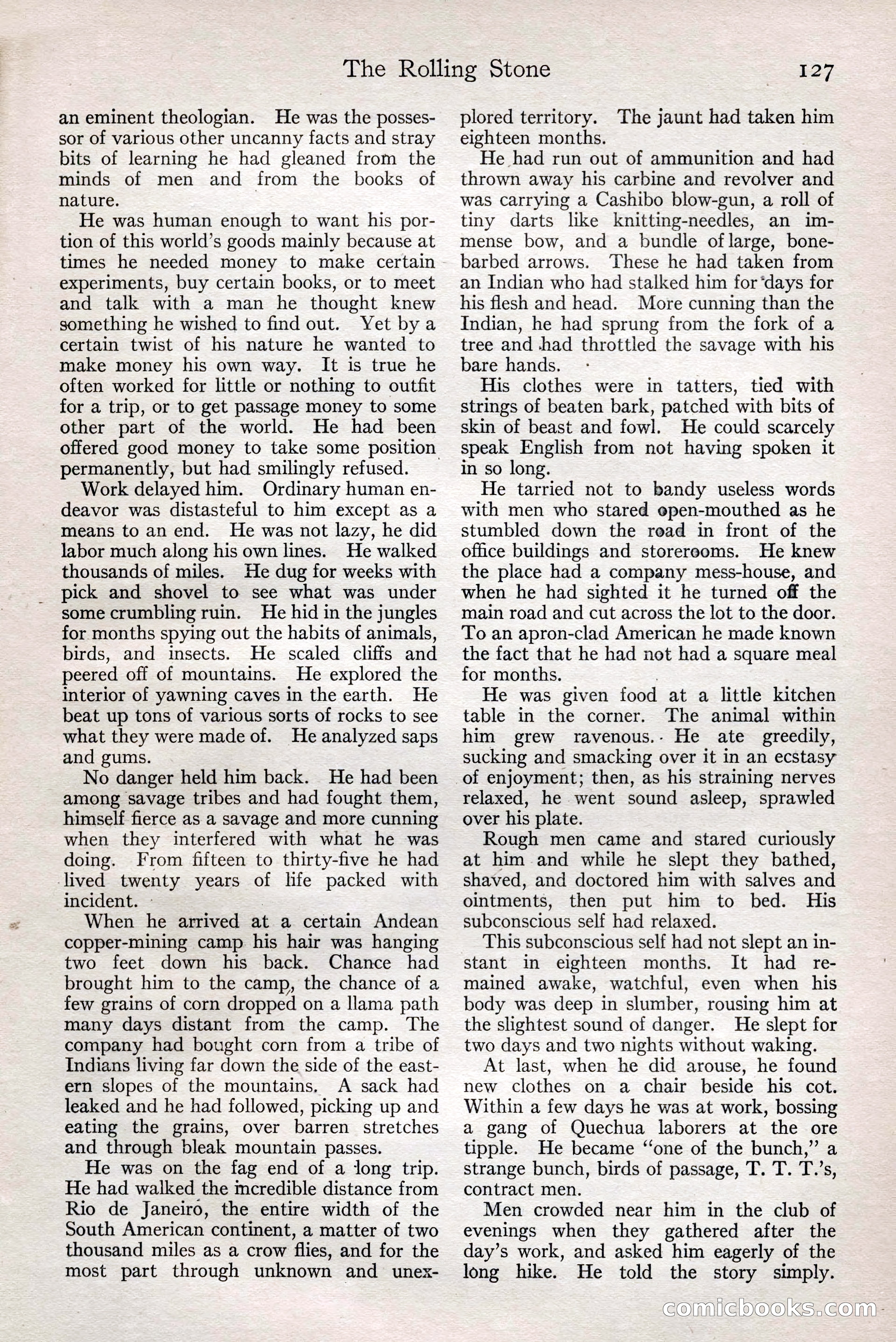 Adventure Magazine, February 28, 1922 — page 137 of 204