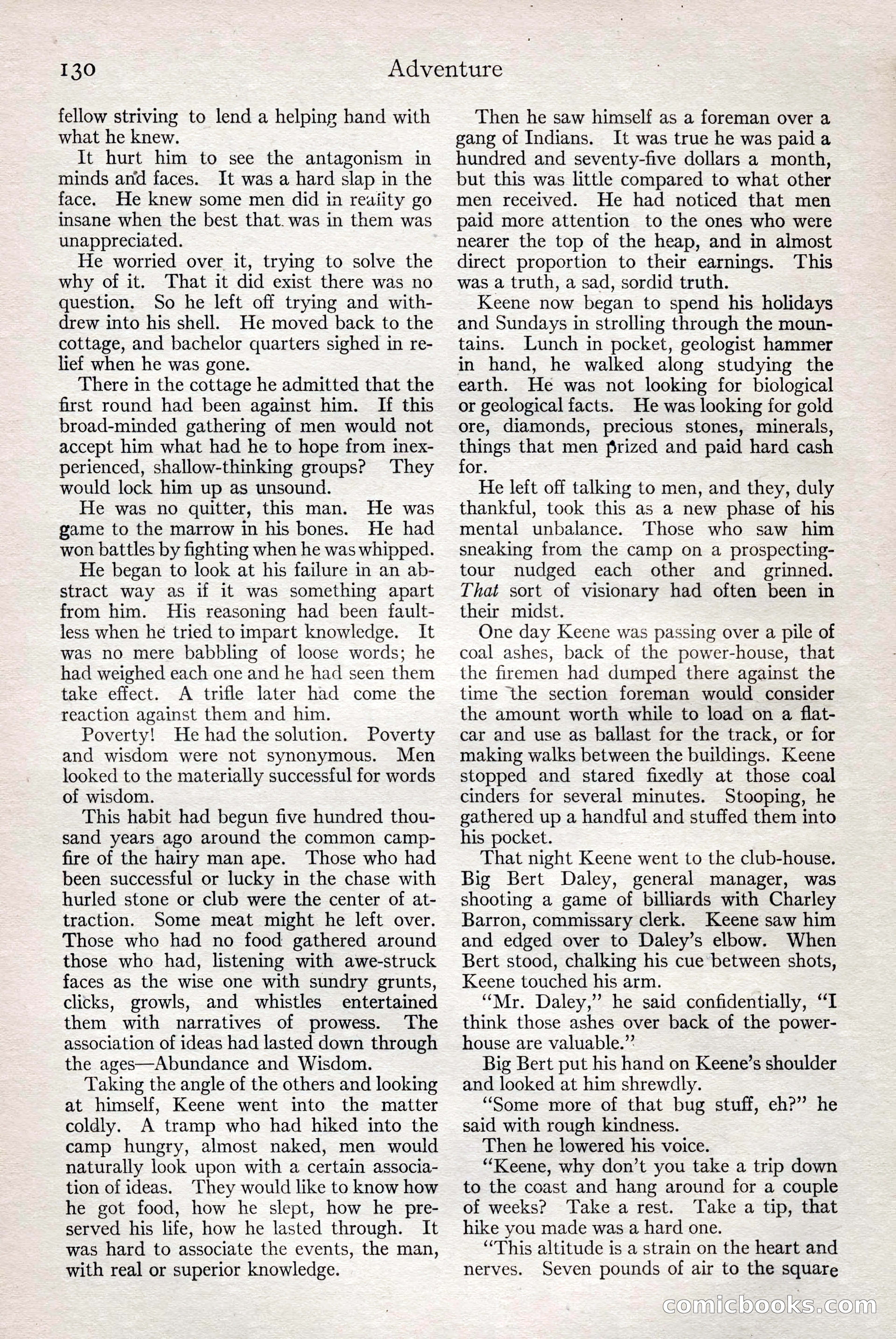 Adventure Magazine, February 28, 1922 — page 140 of 204
