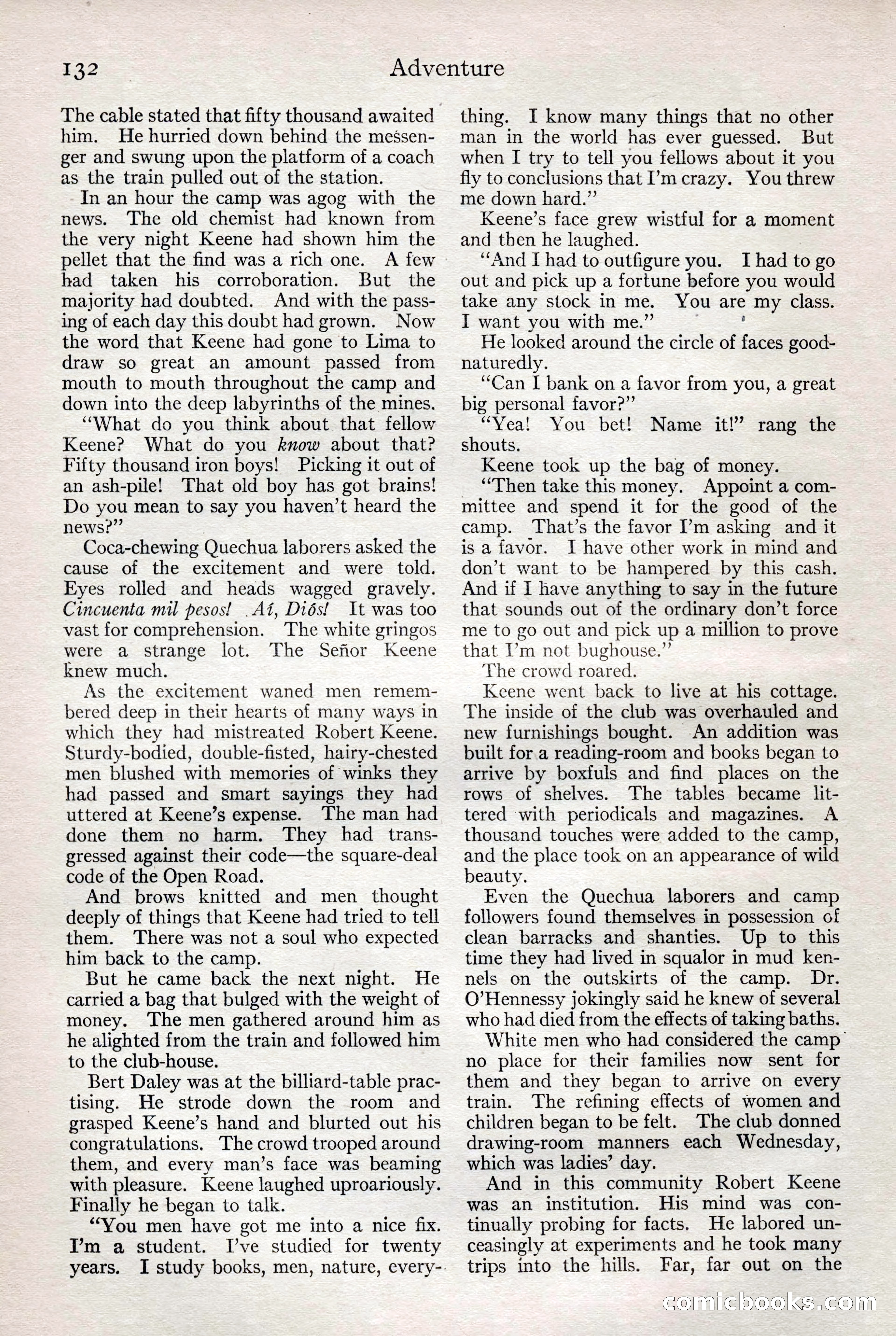 Adventure Magazine, February 28, 1922 — page 142 of 204