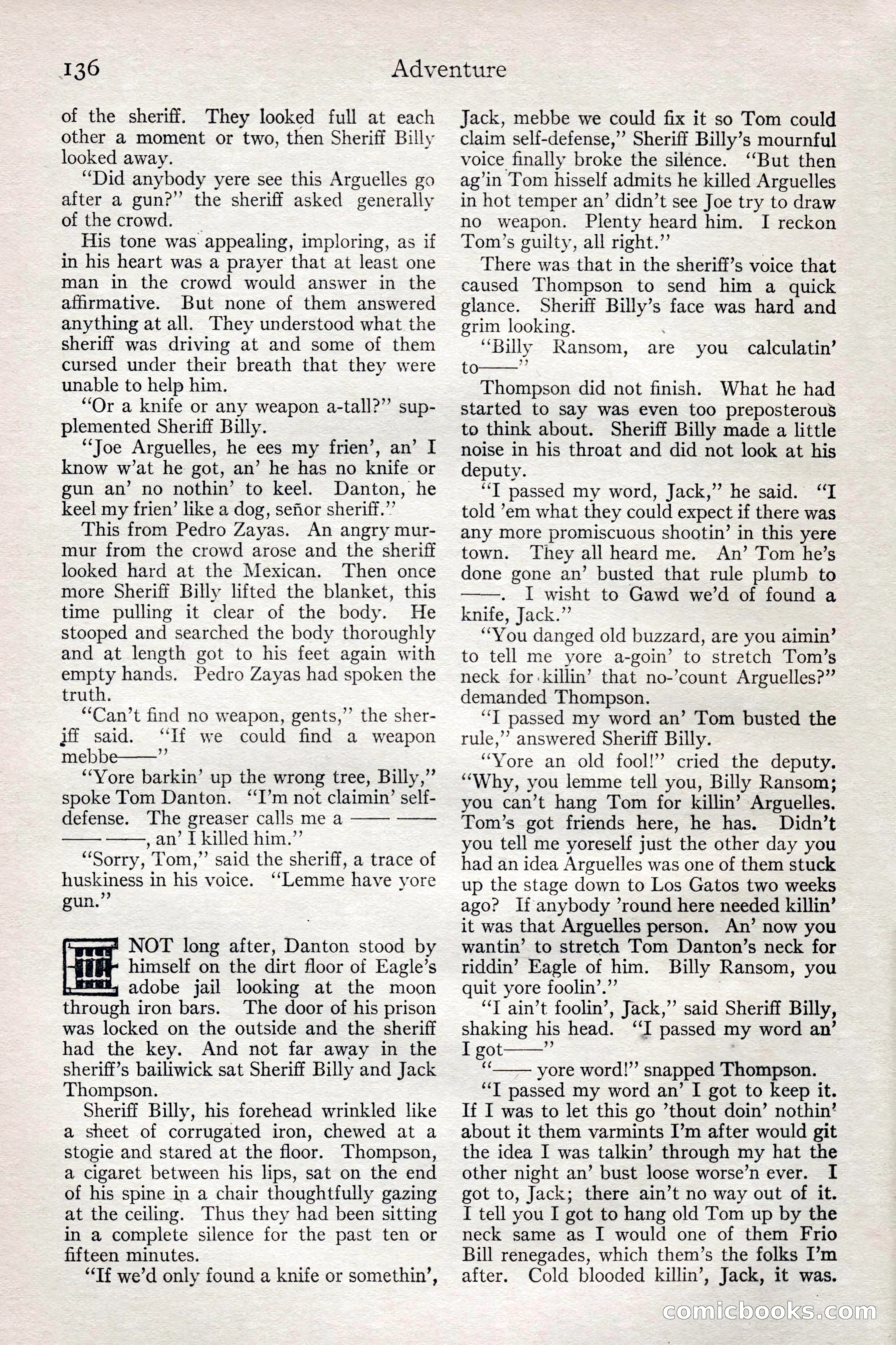 Adventure Magazine, February 28, 1922 — page 146 of 204