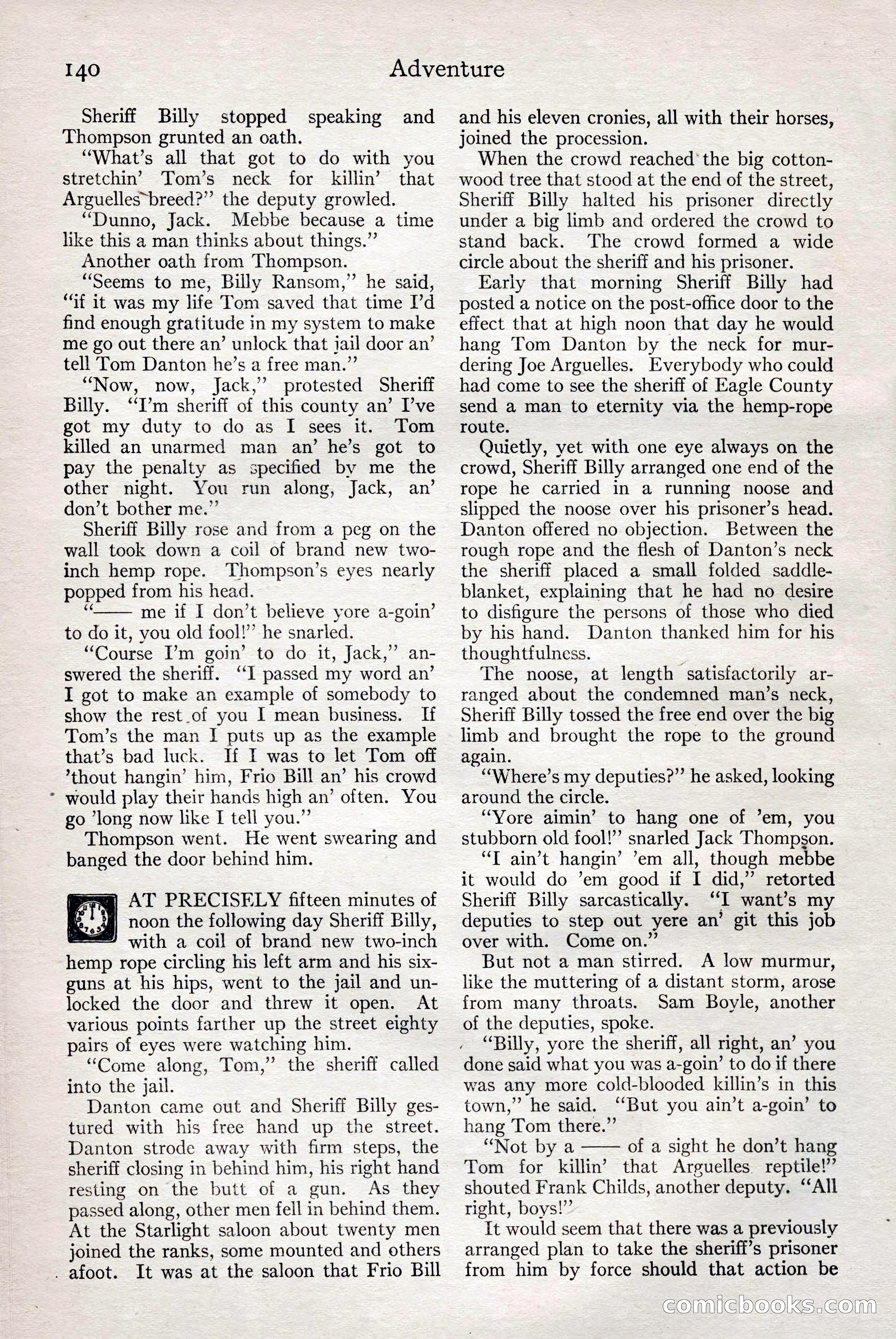 Adventure Magazine, February 28, 1922 — page 150 of 204
