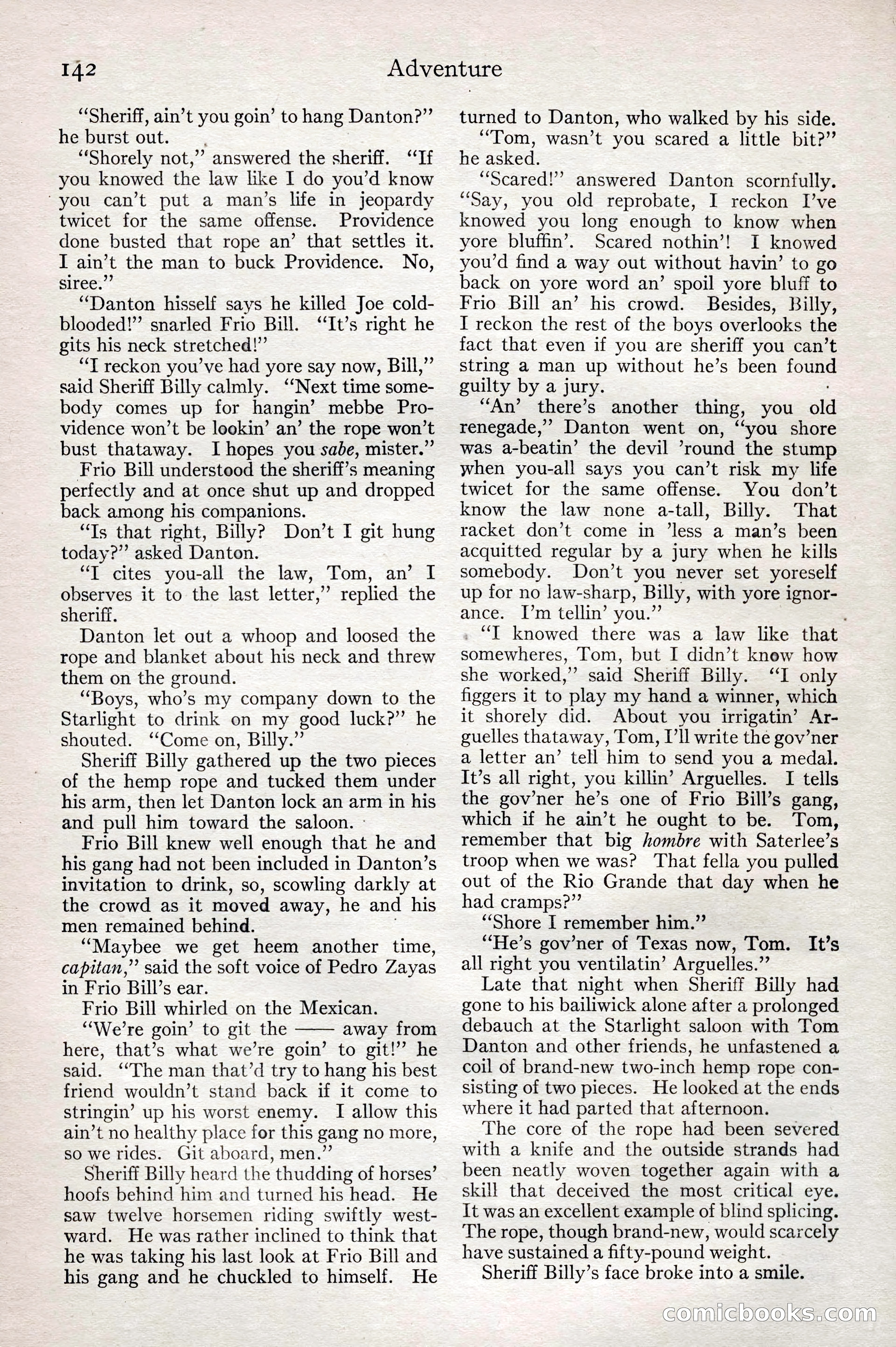 Adventure Magazine, February 28, 1922 — page 152 of 204