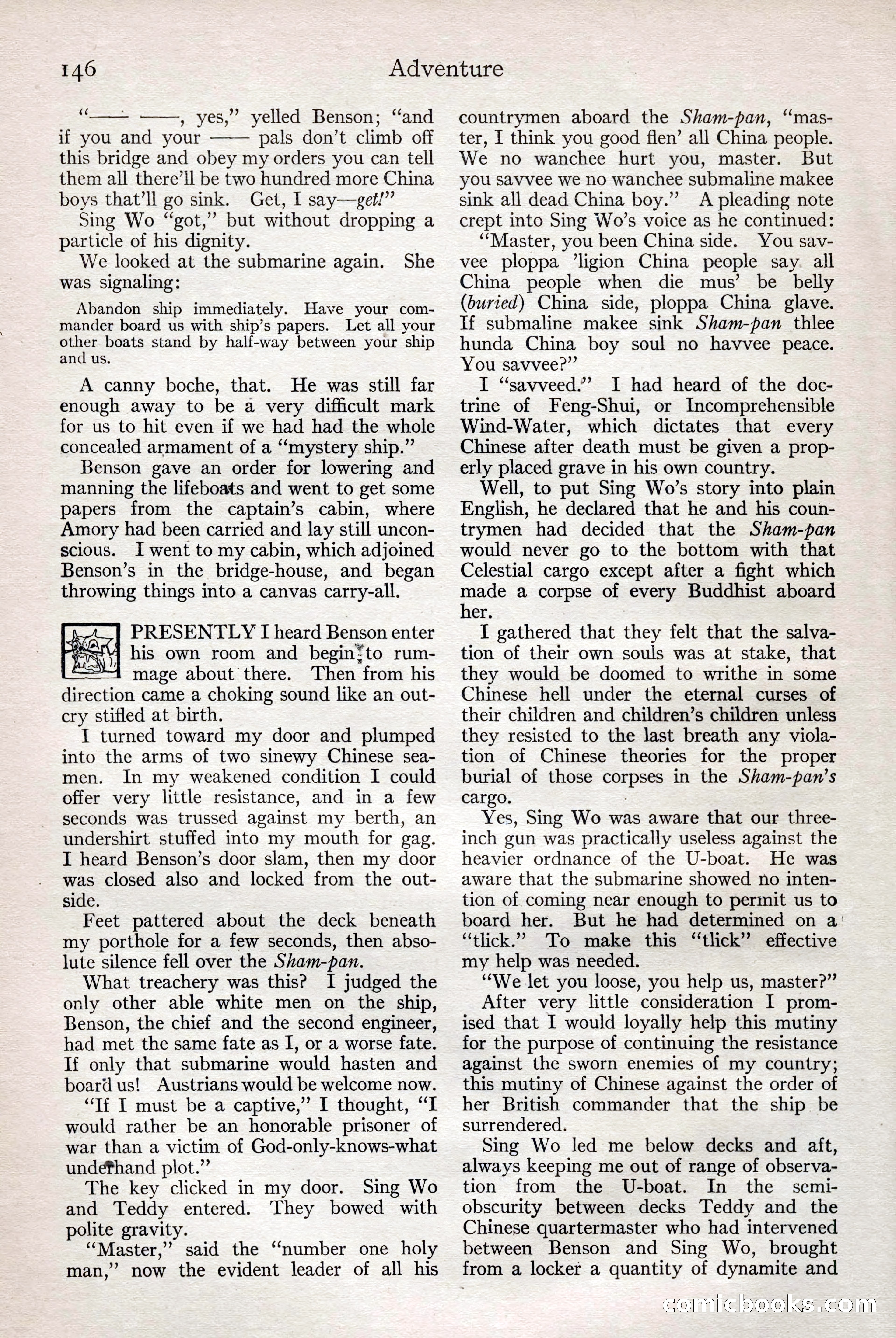 Adventure Magazine, February 28, 1922 — page 156 of 204