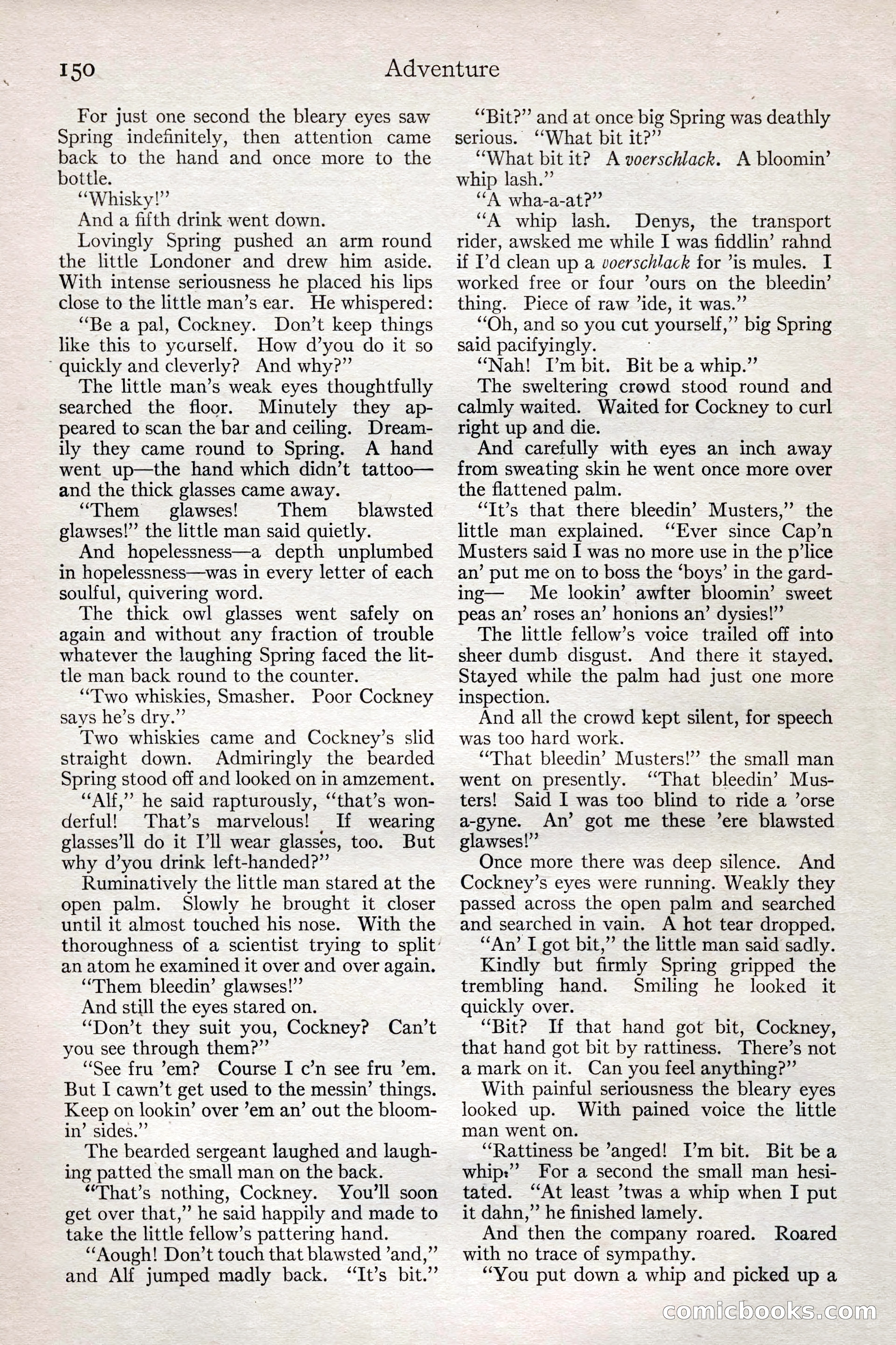 Adventure Magazine, February 28, 1922 — page 160 of 204