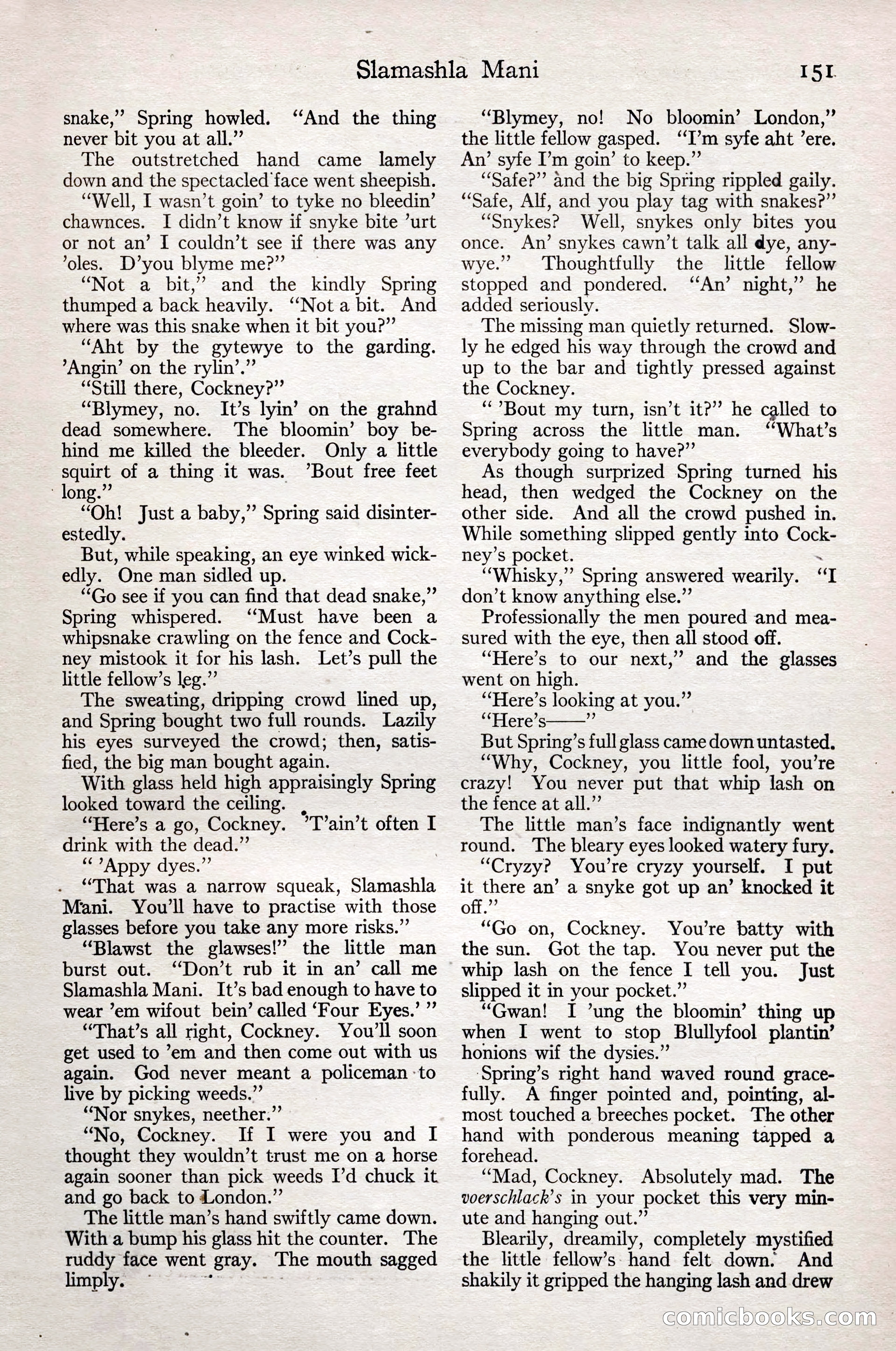 Adventure Magazine, February 28, 1922 — page 161 of 204