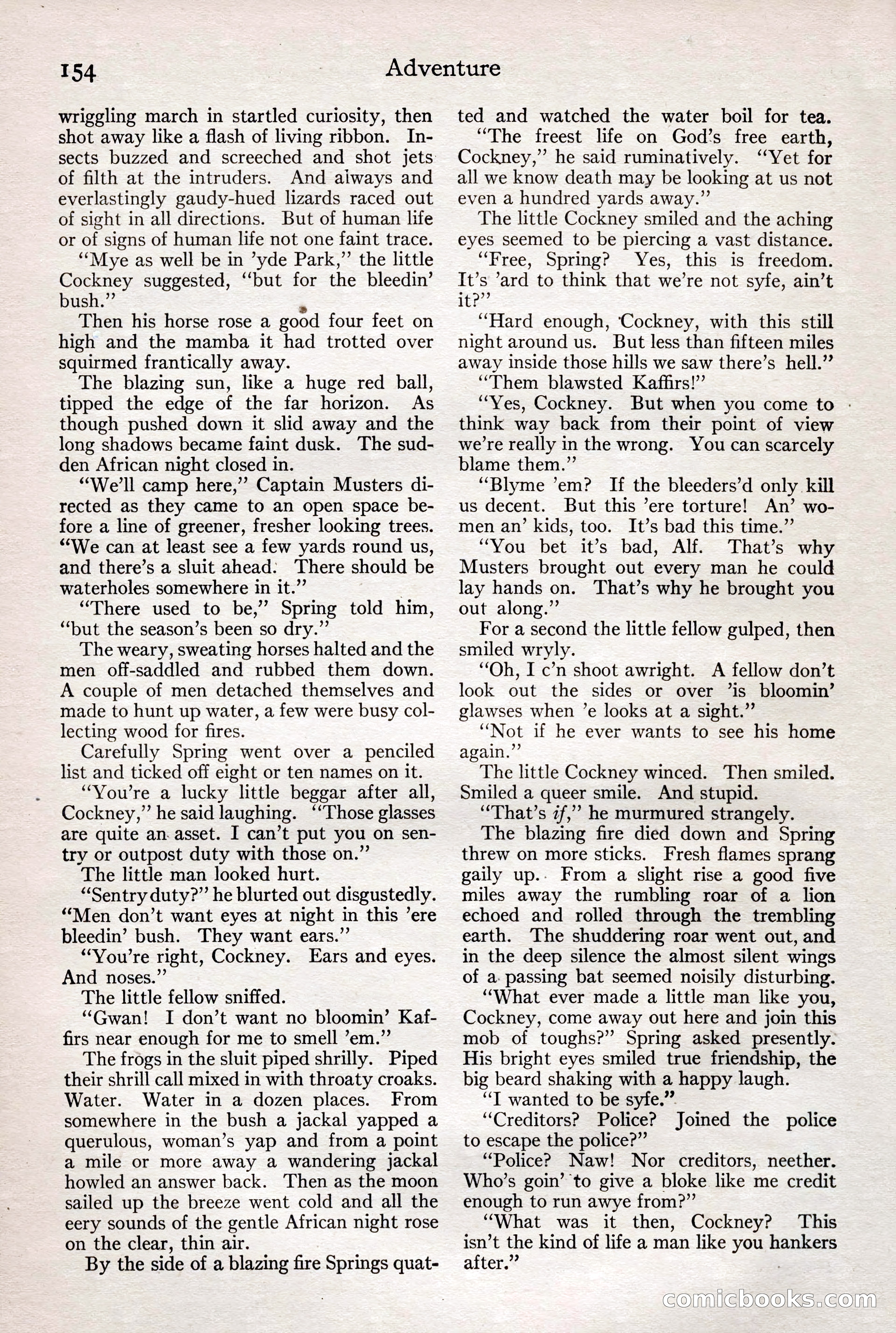 Adventure Magazine, February 28, 1922 — page 164 of 204