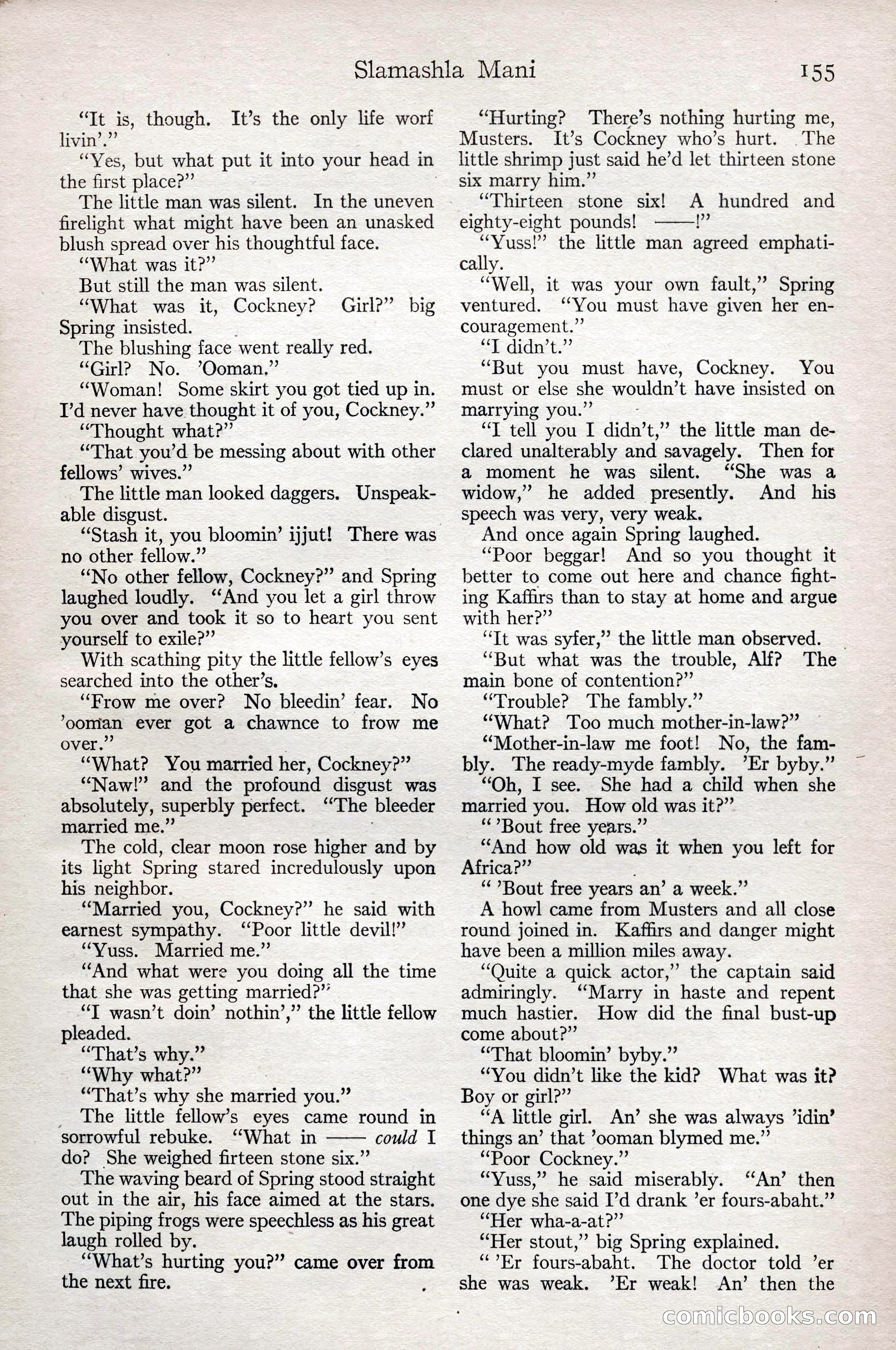 Adventure Magazine, February 28, 1922 — page 165 of 204