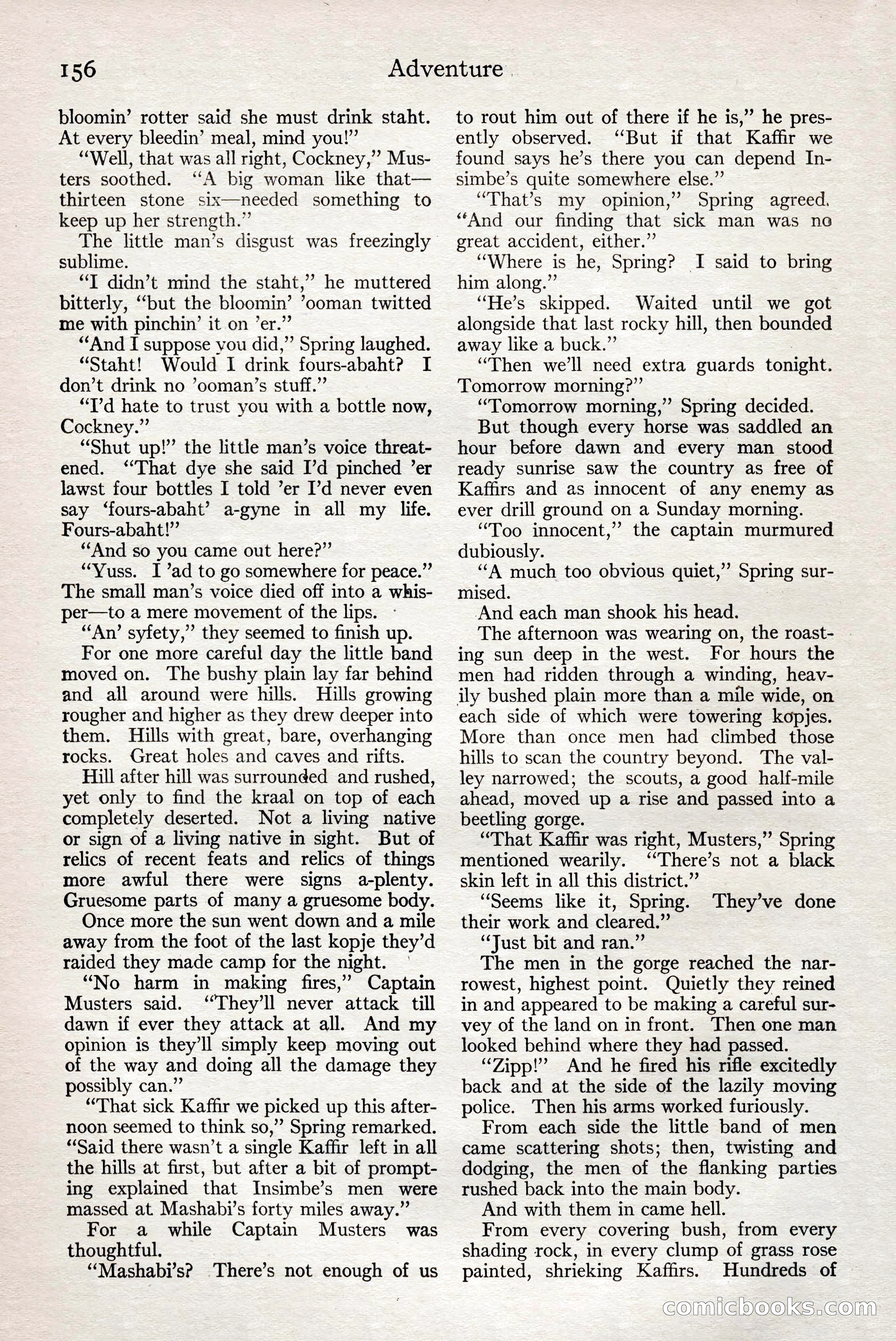 Adventure Magazine, February 28, 1922 — page 166 of 204