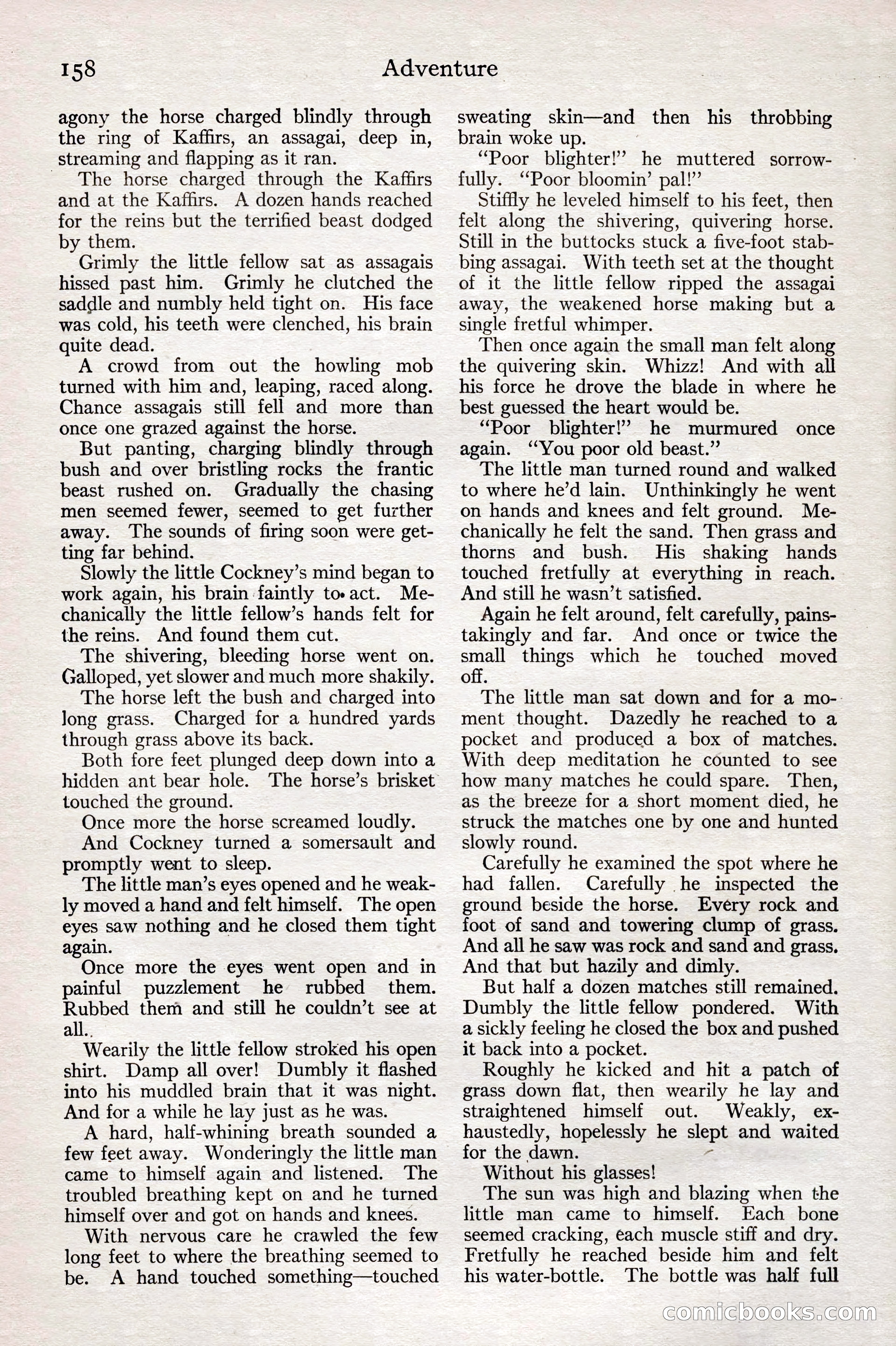 Adventure Magazine, February 28, 1922 — page 168 of 204