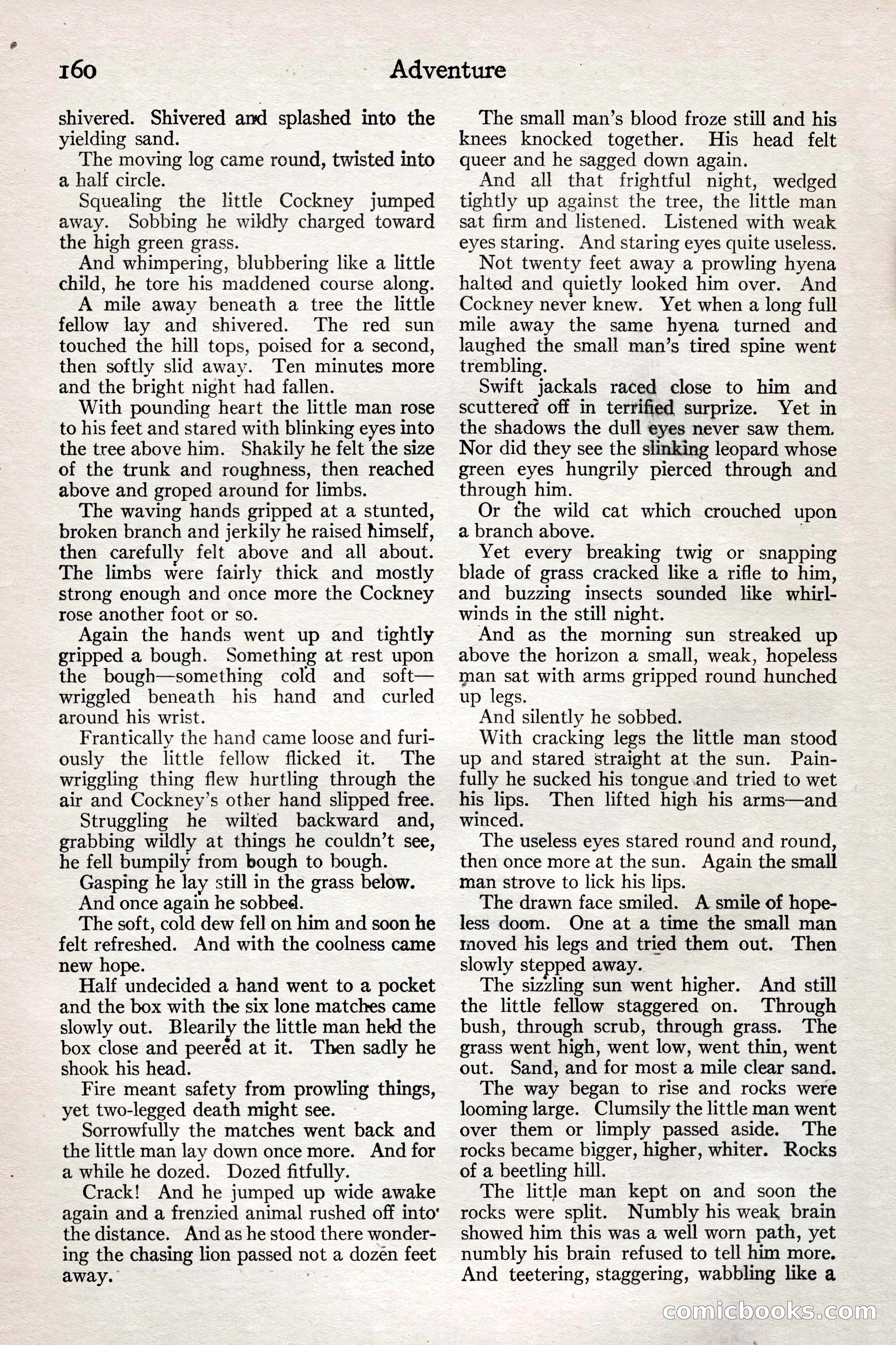 Adventure Magazine, February 28, 1922 — page 170 of 204