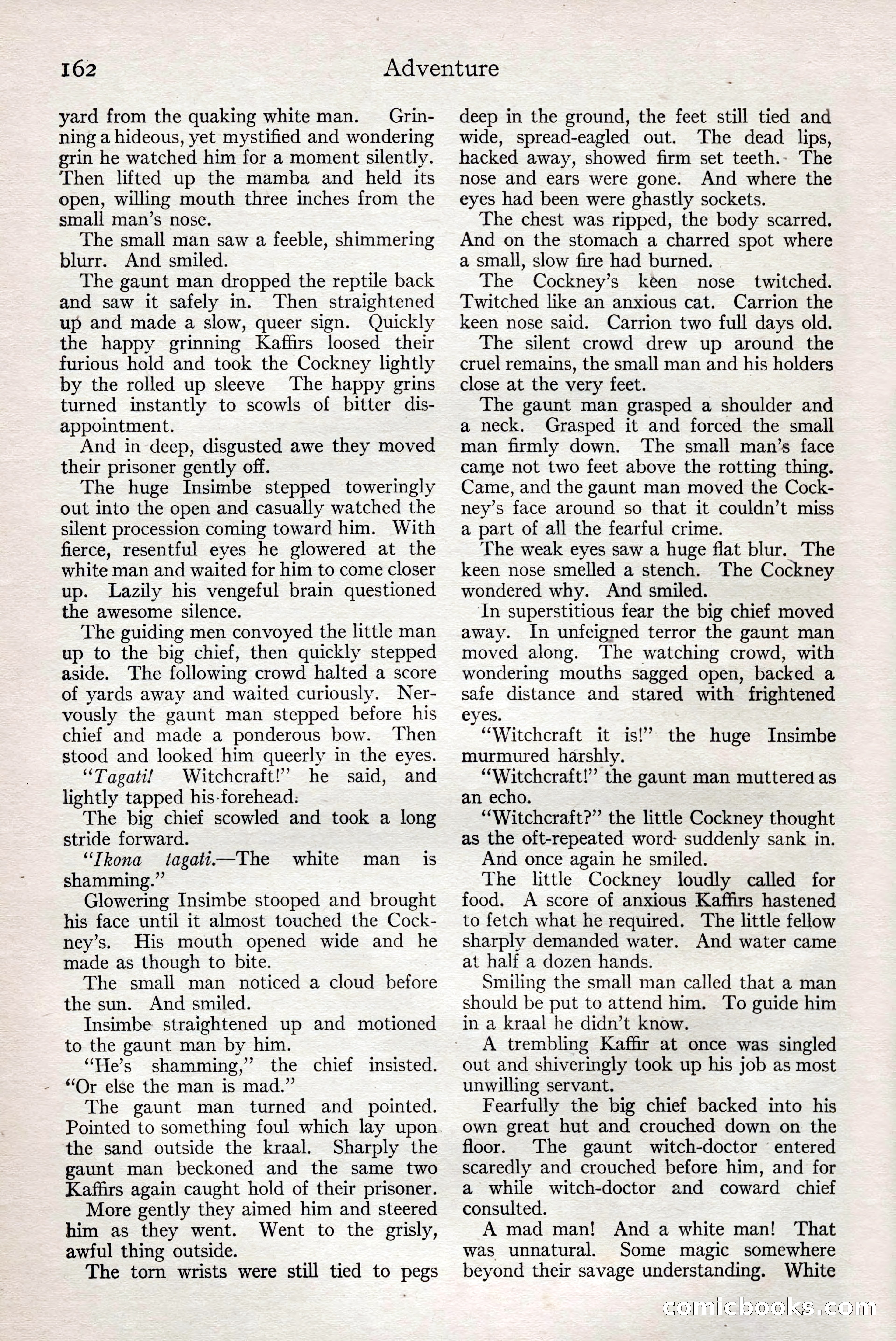 Adventure Magazine, February 28, 1922 — page 172 of 204