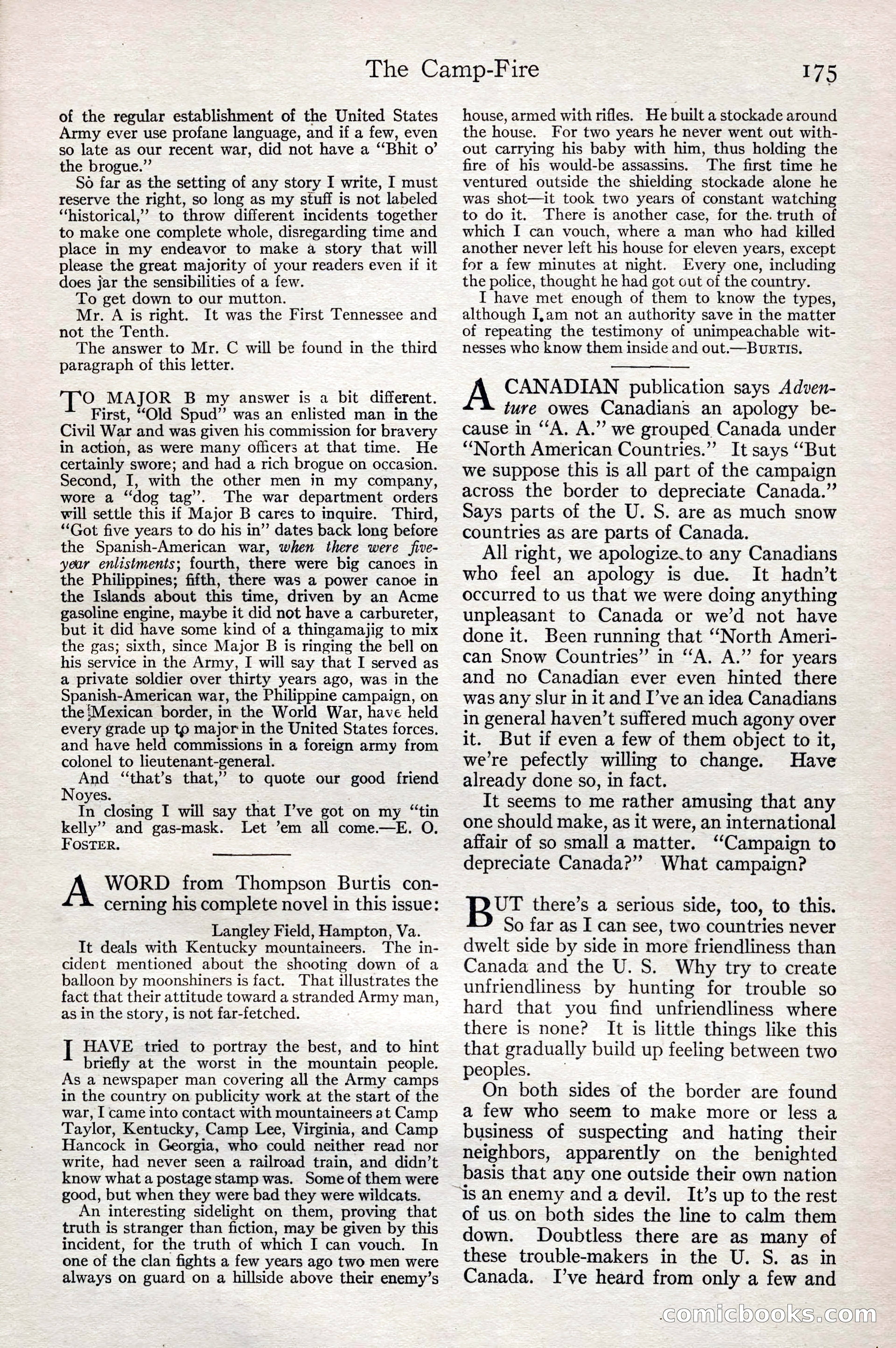 Adventure Magazine, February 28, 1922 — page 185 of 204