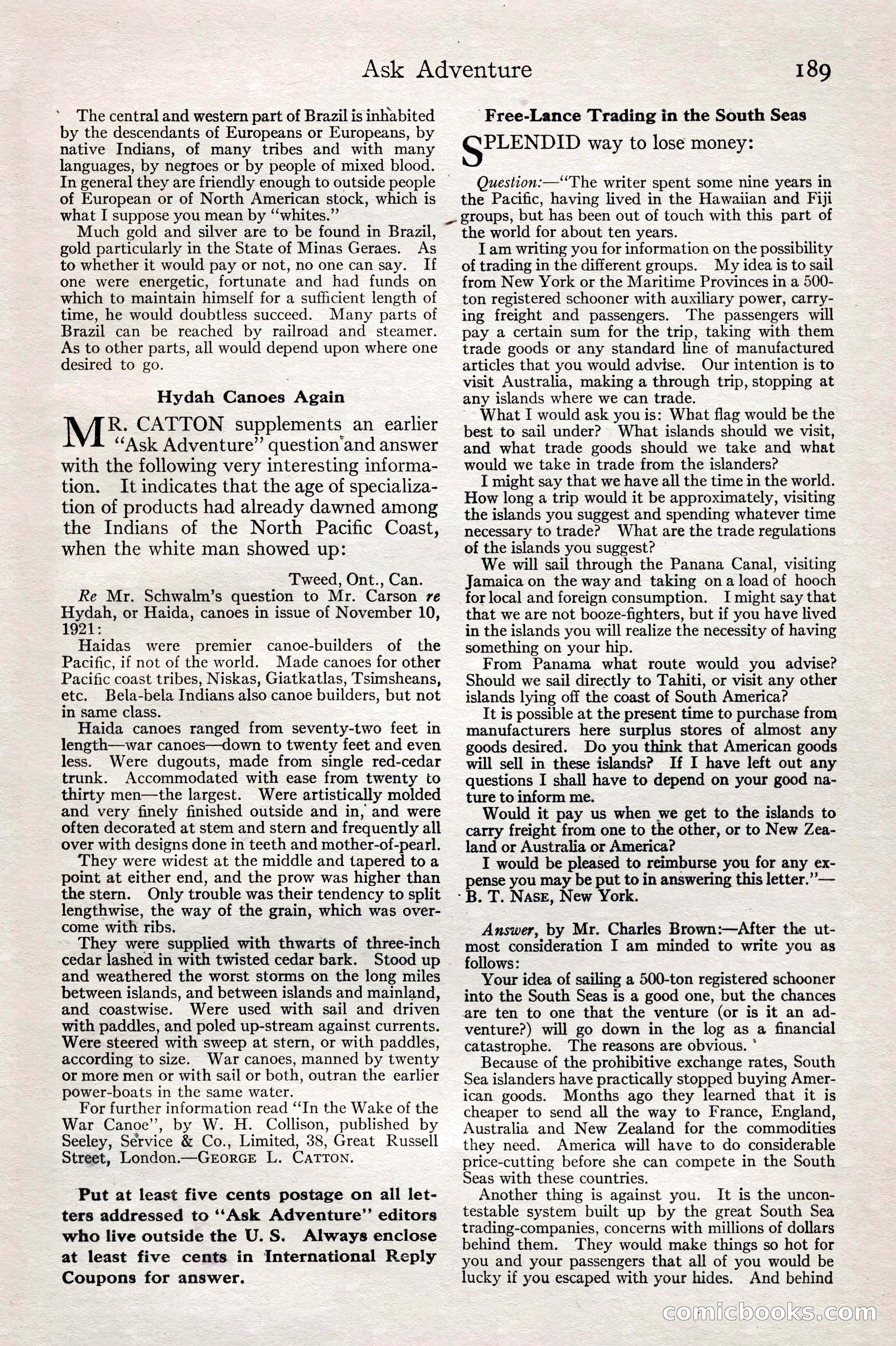 Adventure Magazine, February 28, 1922 — page 199 of 204
