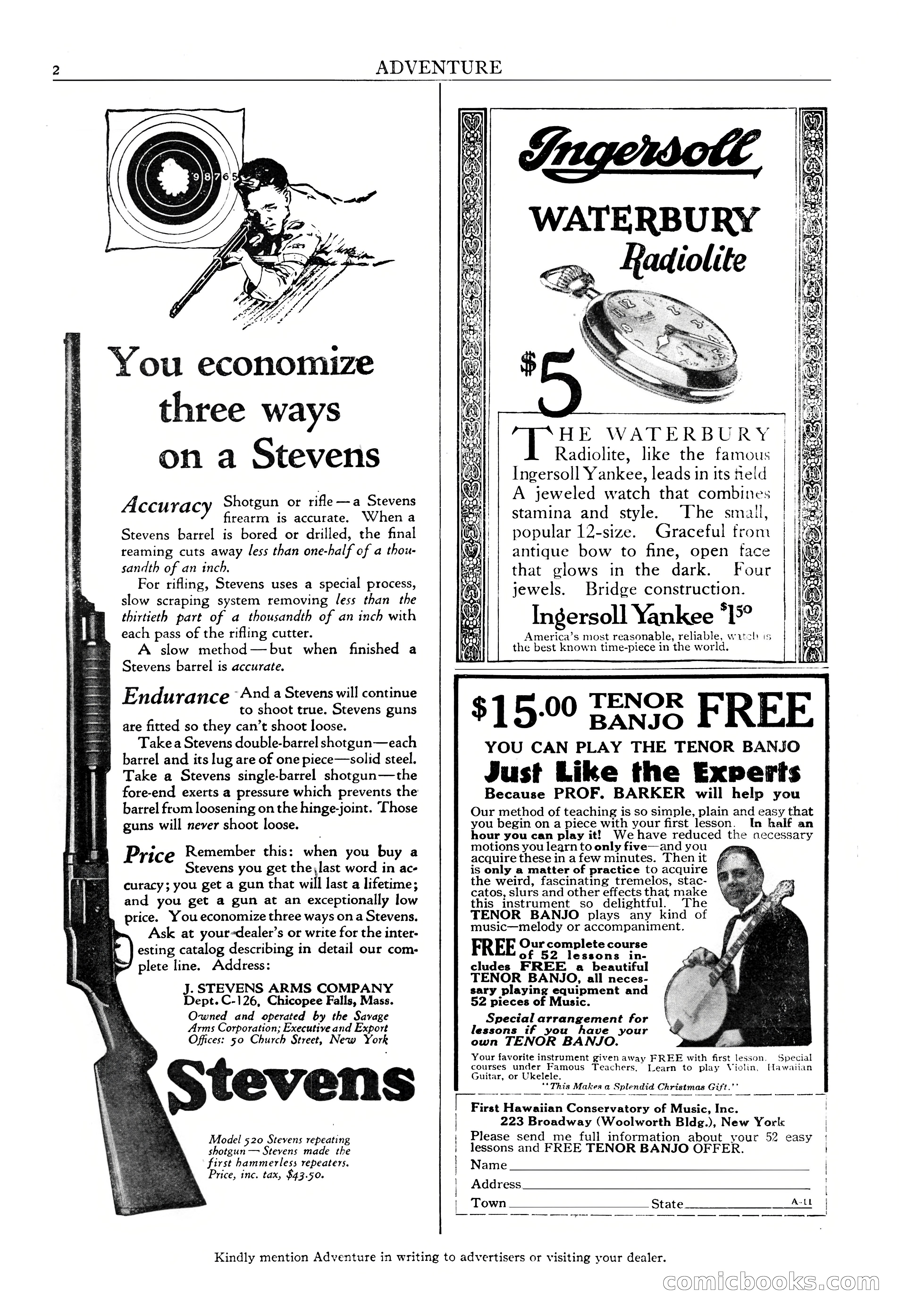 Adventure Magazine, November 30, 1922 — page 4 of 204