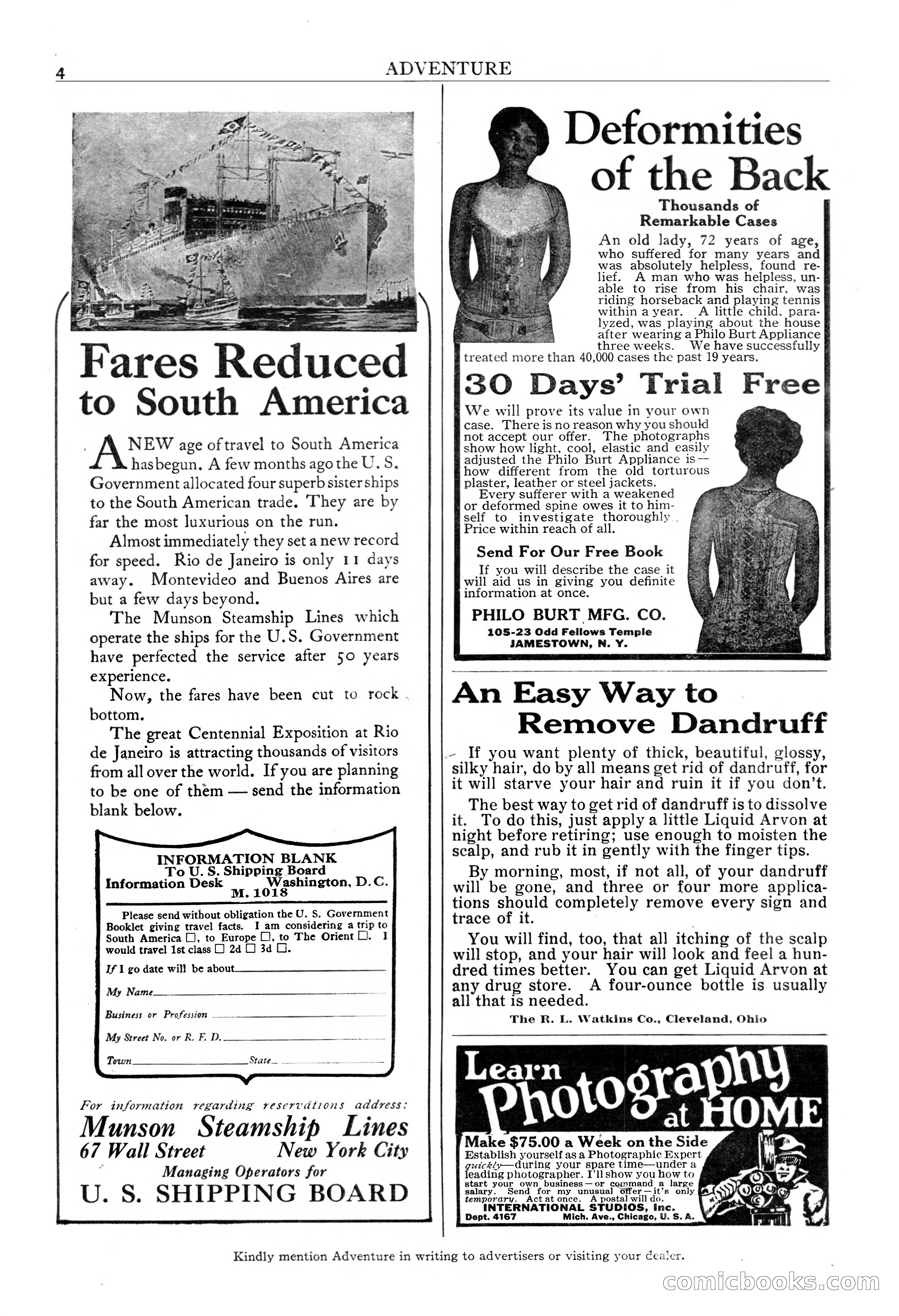 Adventure Magazine, November 30, 1922 — page 6 of 204