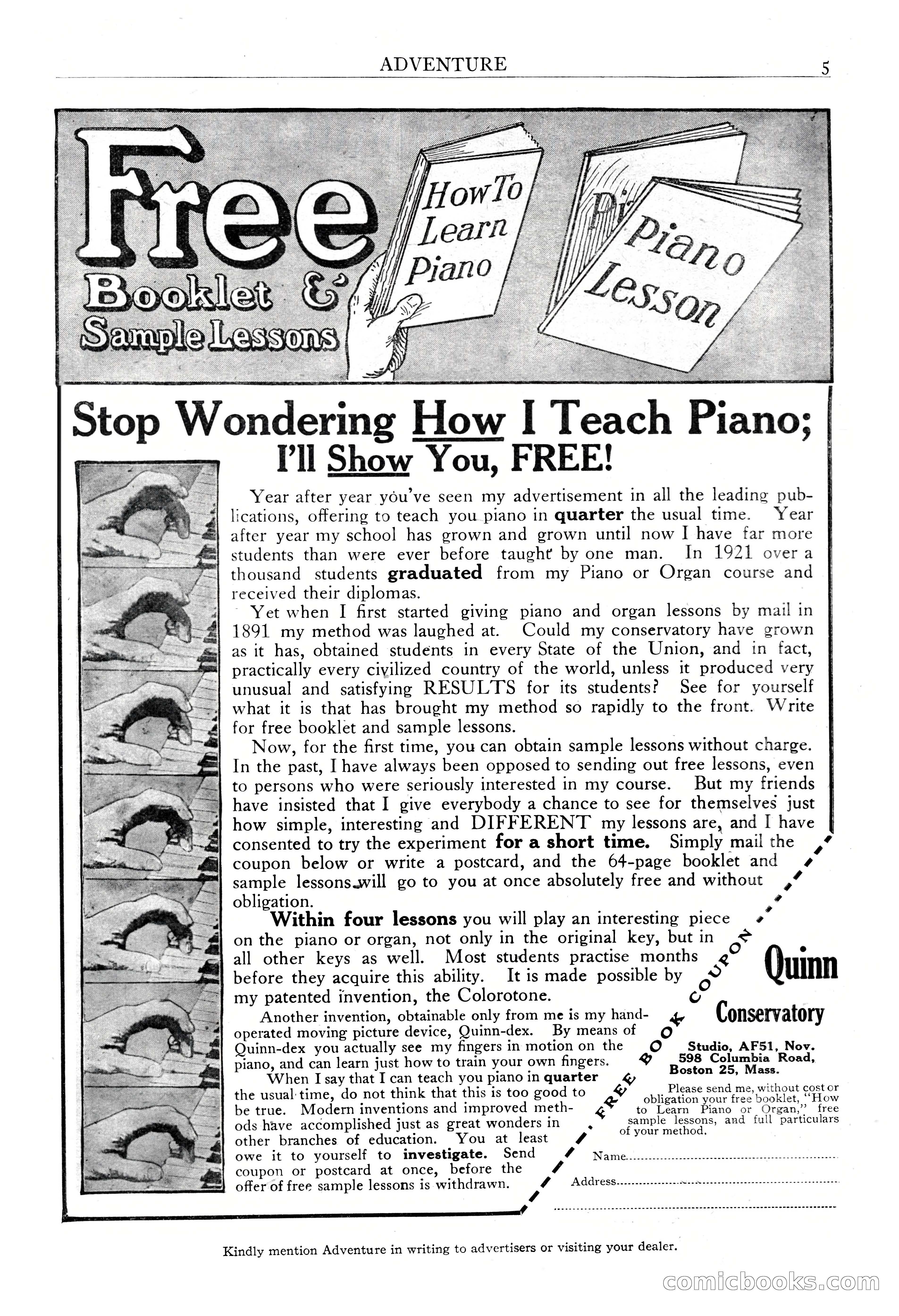 Adventure Magazine, November 30, 1922 — page 7 of 204