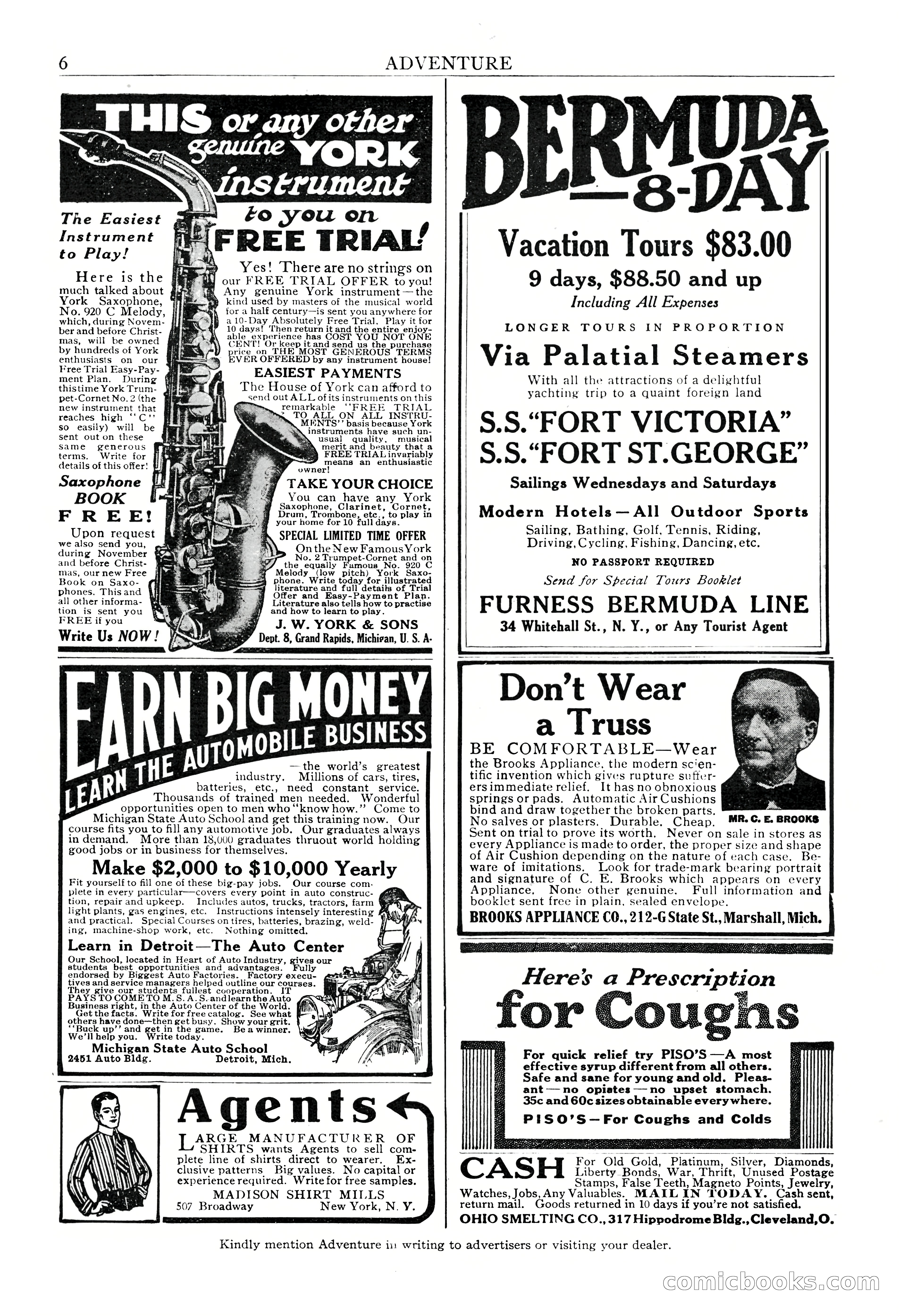 Adventure Magazine, November 30, 1922 — page 8 of 204