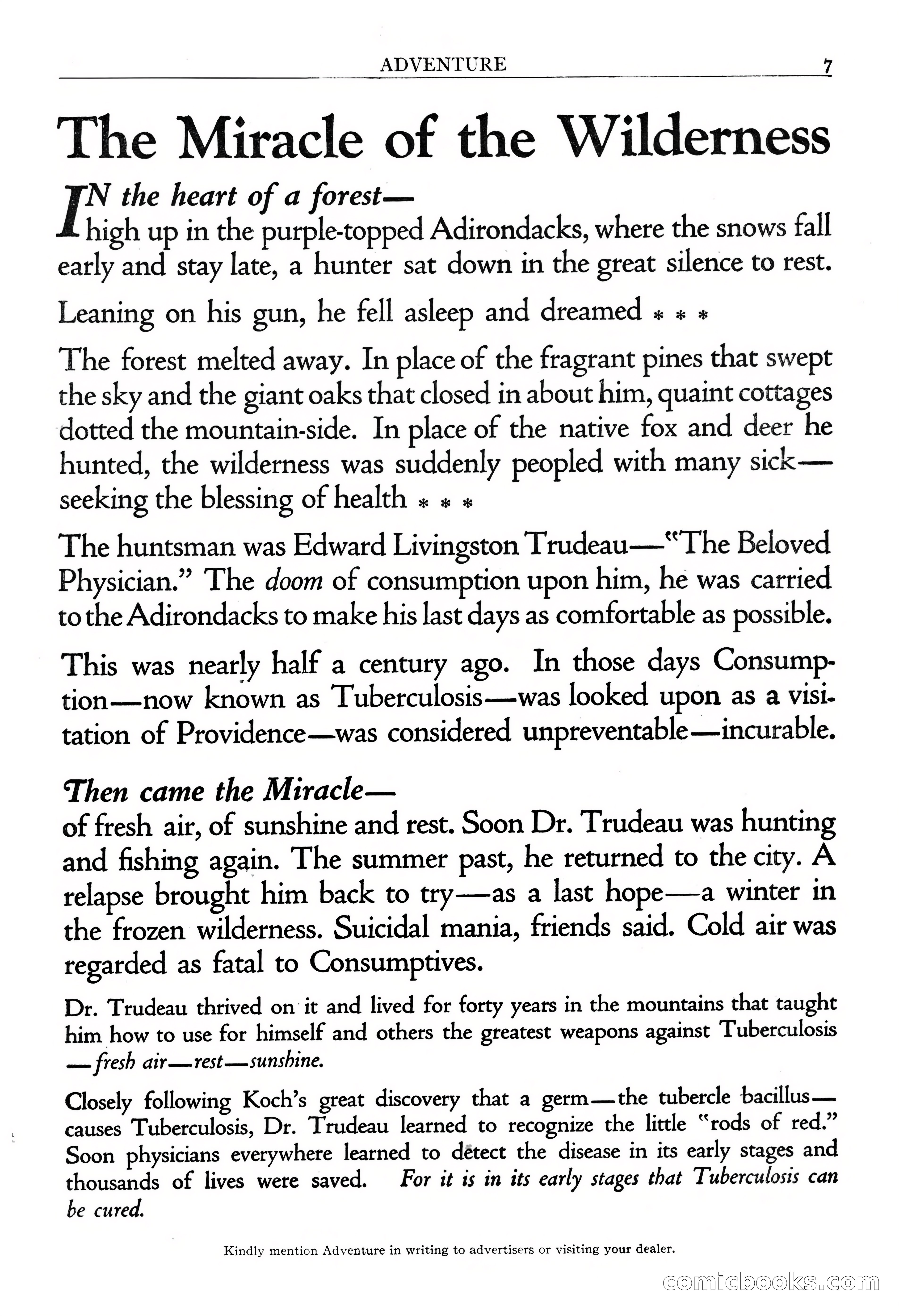 Adventure Magazine, November 30, 1922 — page 9 of 204