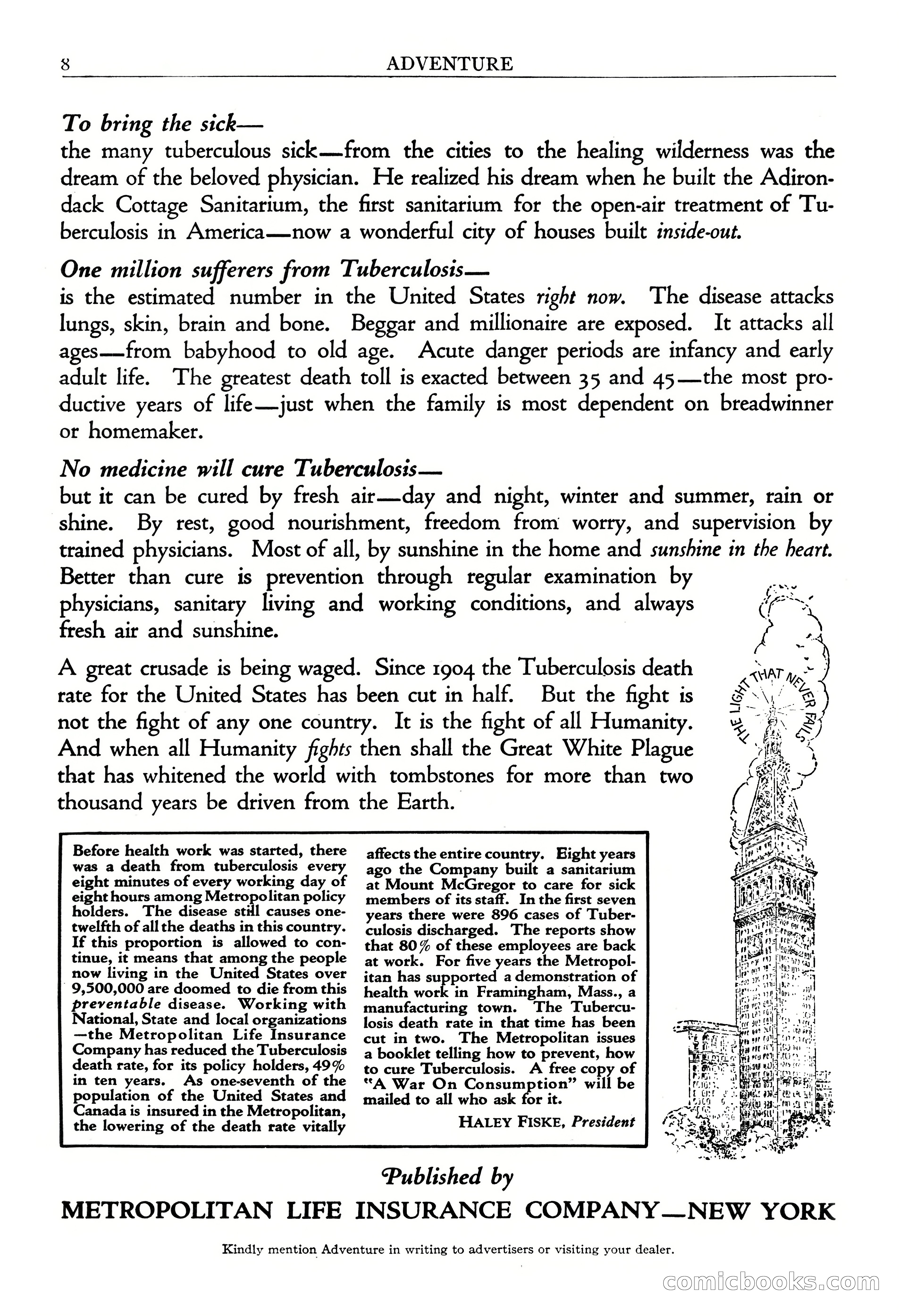 Adventure Magazine, November 30, 1922 — page 10 of 204