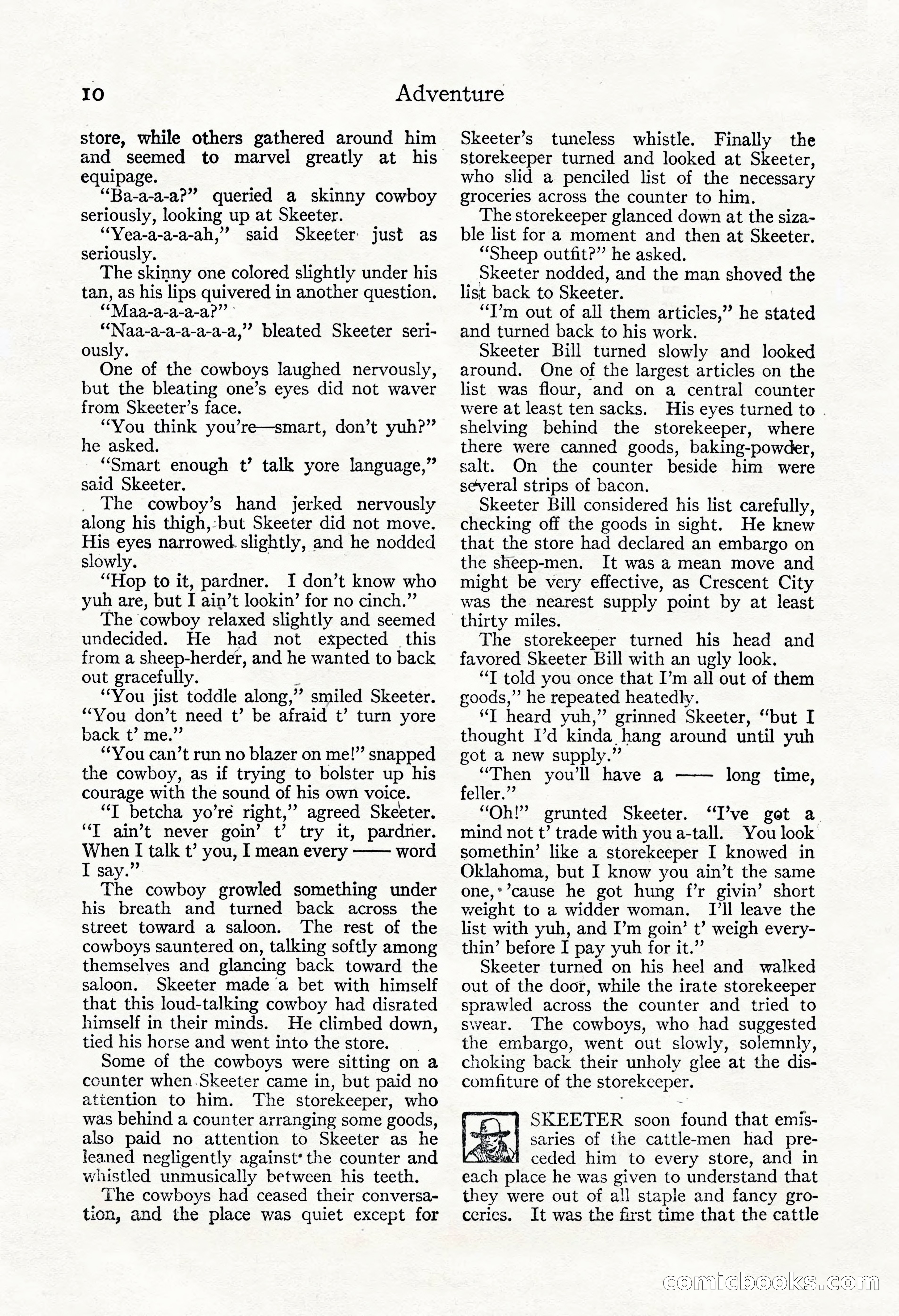 Adventure Magazine, November 30, 1922 — page 20 of 204