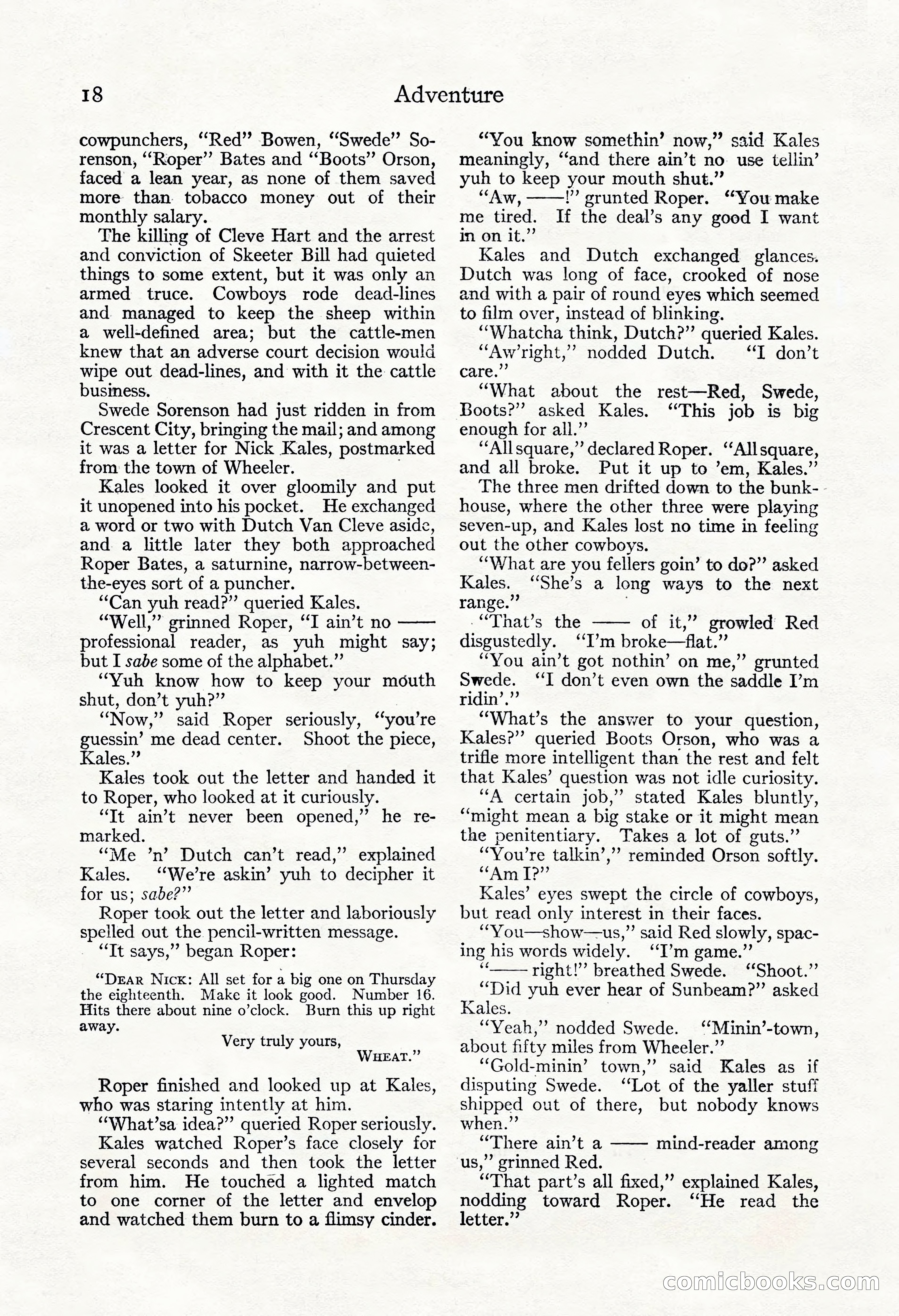 Adventure Magazine, November 30, 1922 — page 28 of 204