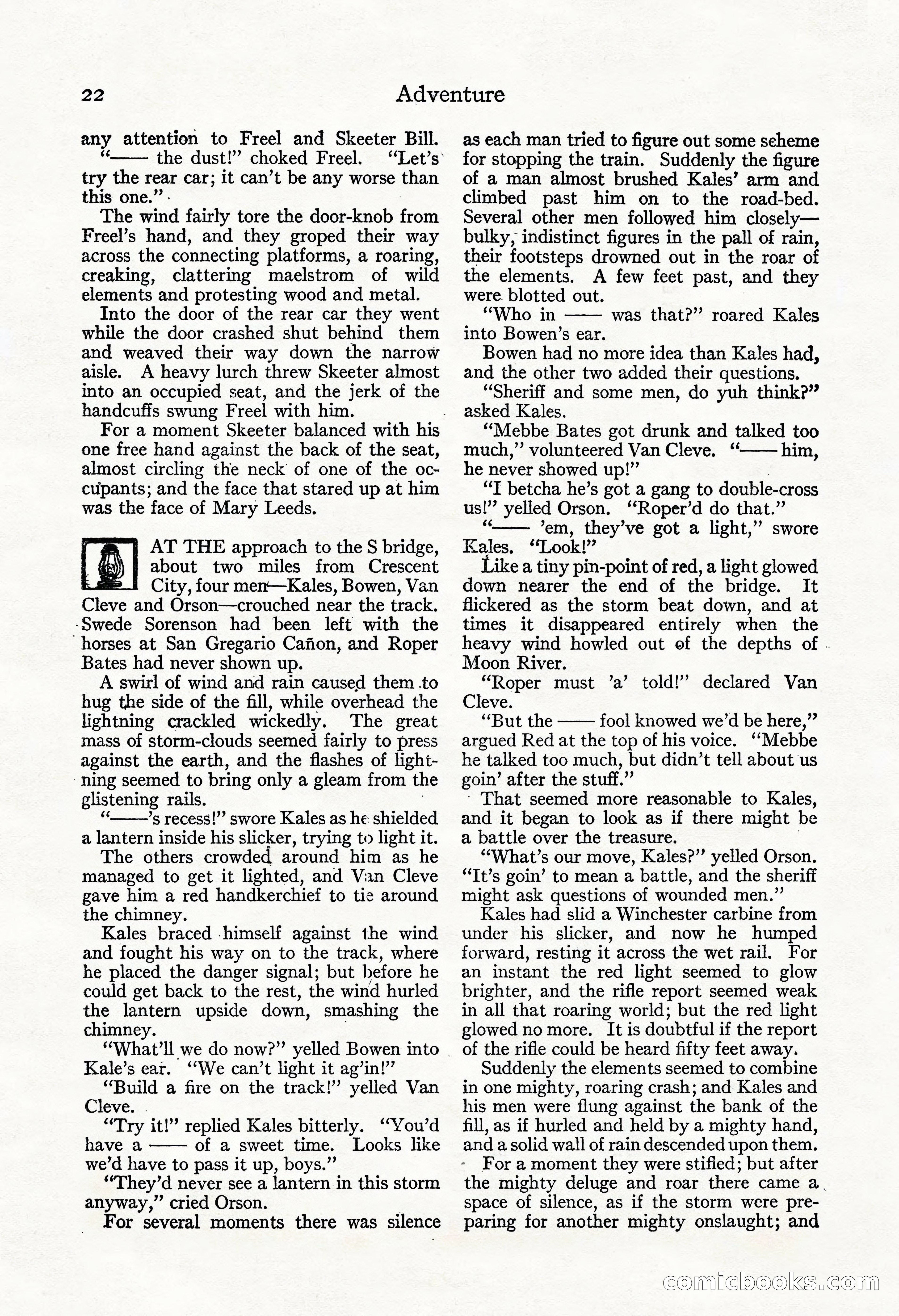 Adventure Magazine, November 30, 1922 — page 32 of 204