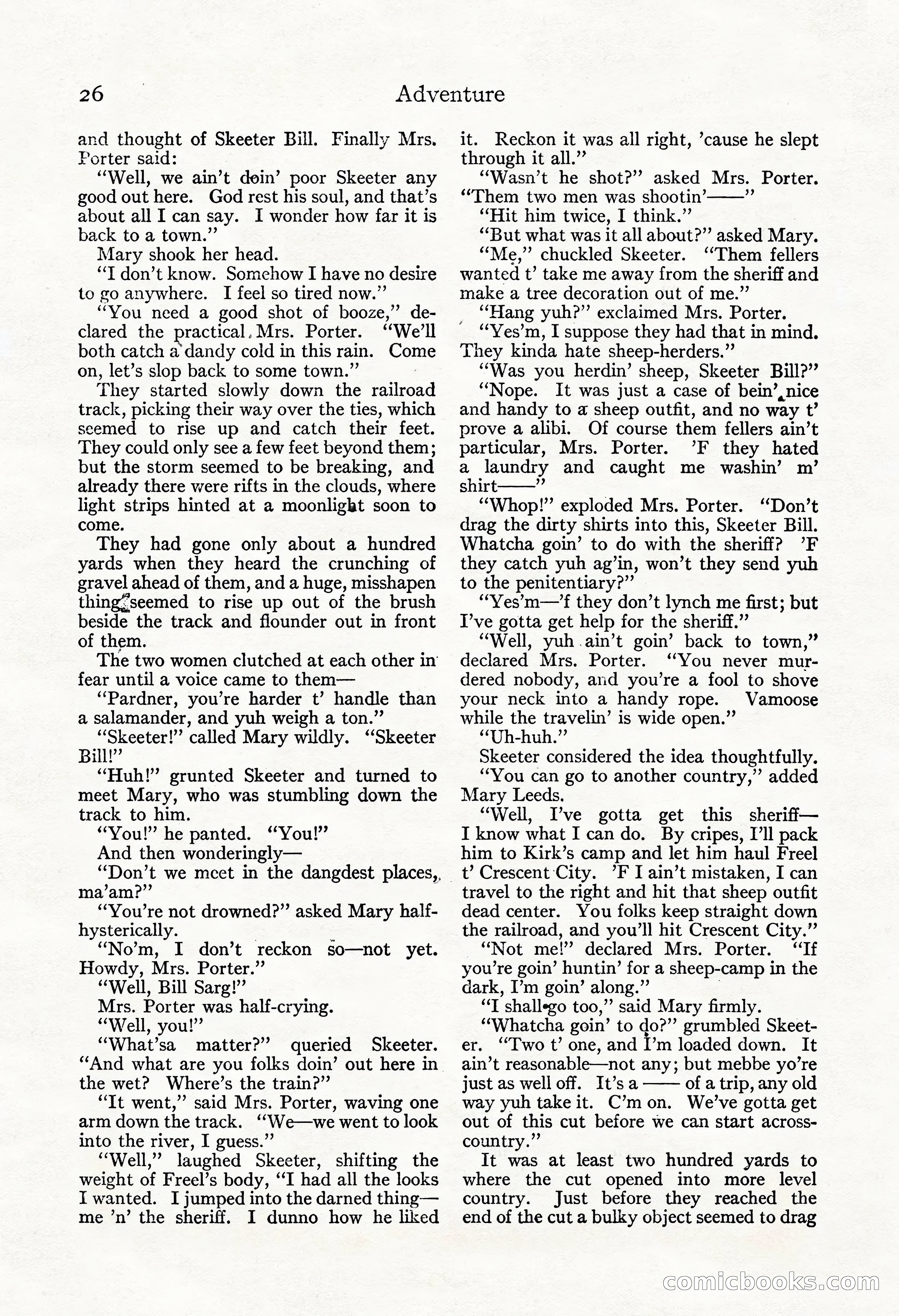 Adventure Magazine, November 30, 1922 — page 36 of 204