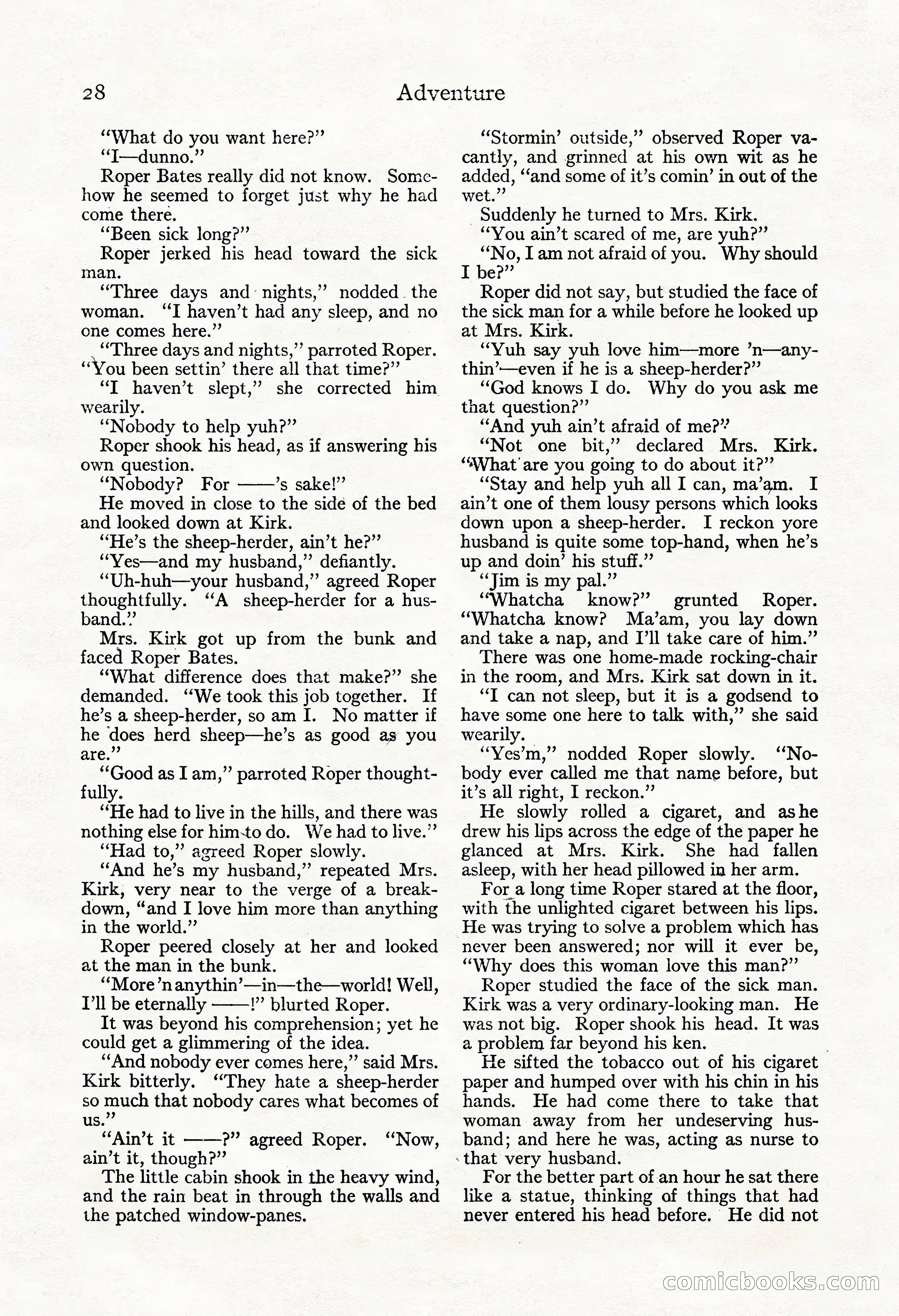 Adventure Magazine, November 30, 1922 — page 38 of 204