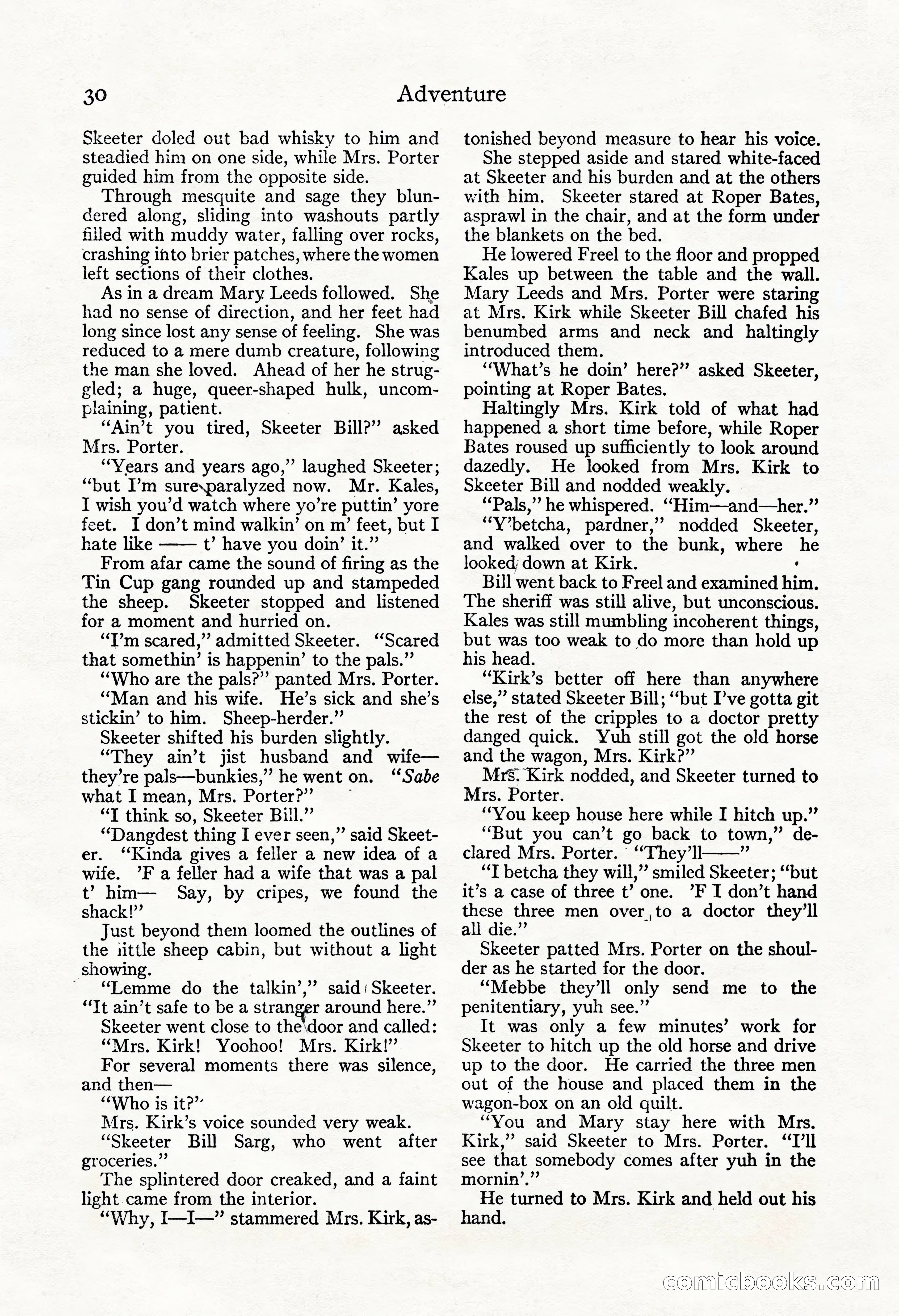 Adventure Magazine, November 30, 1922 — page 40 of 204