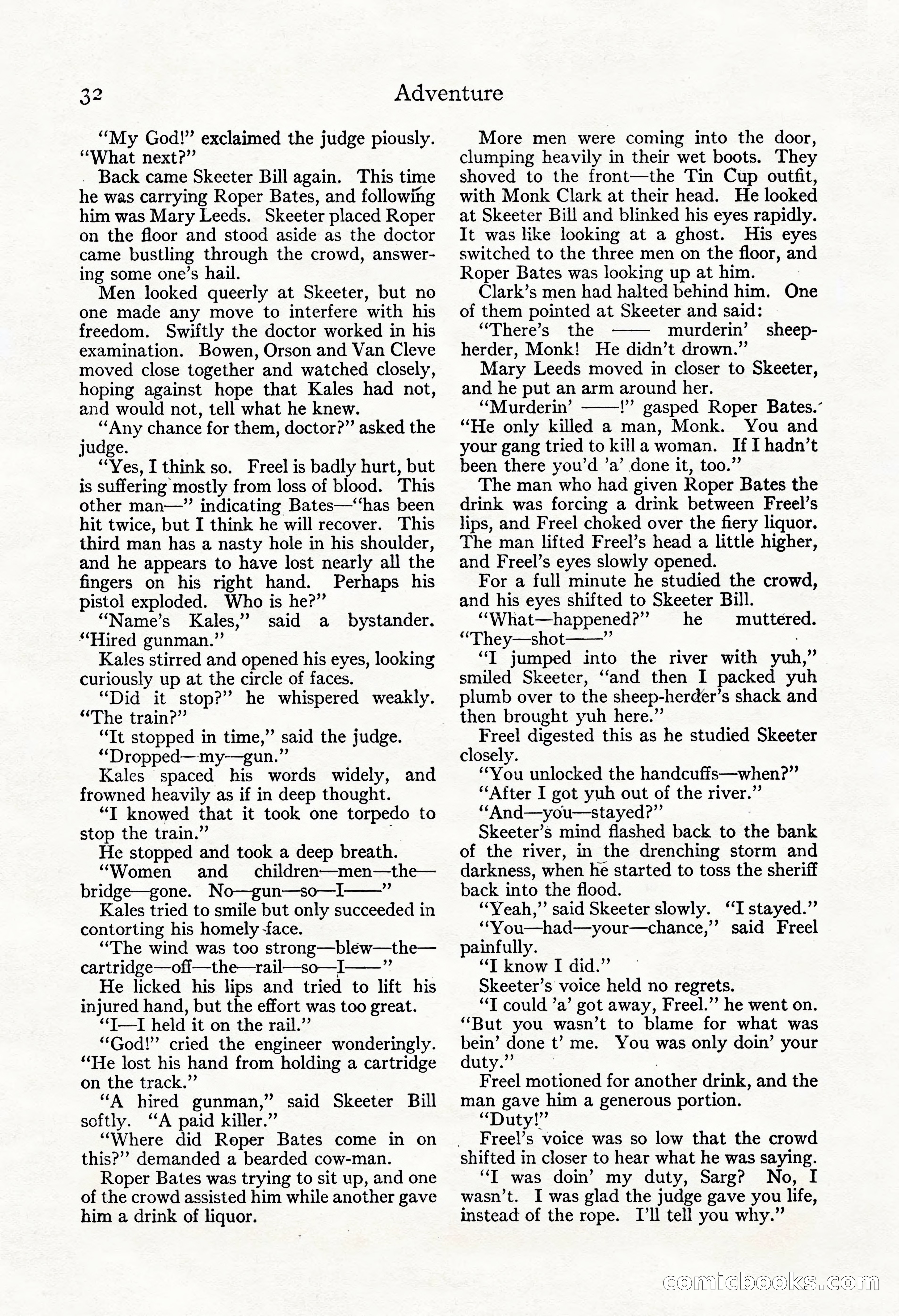 Adventure Magazine, November 30, 1922 — page 42 of 204