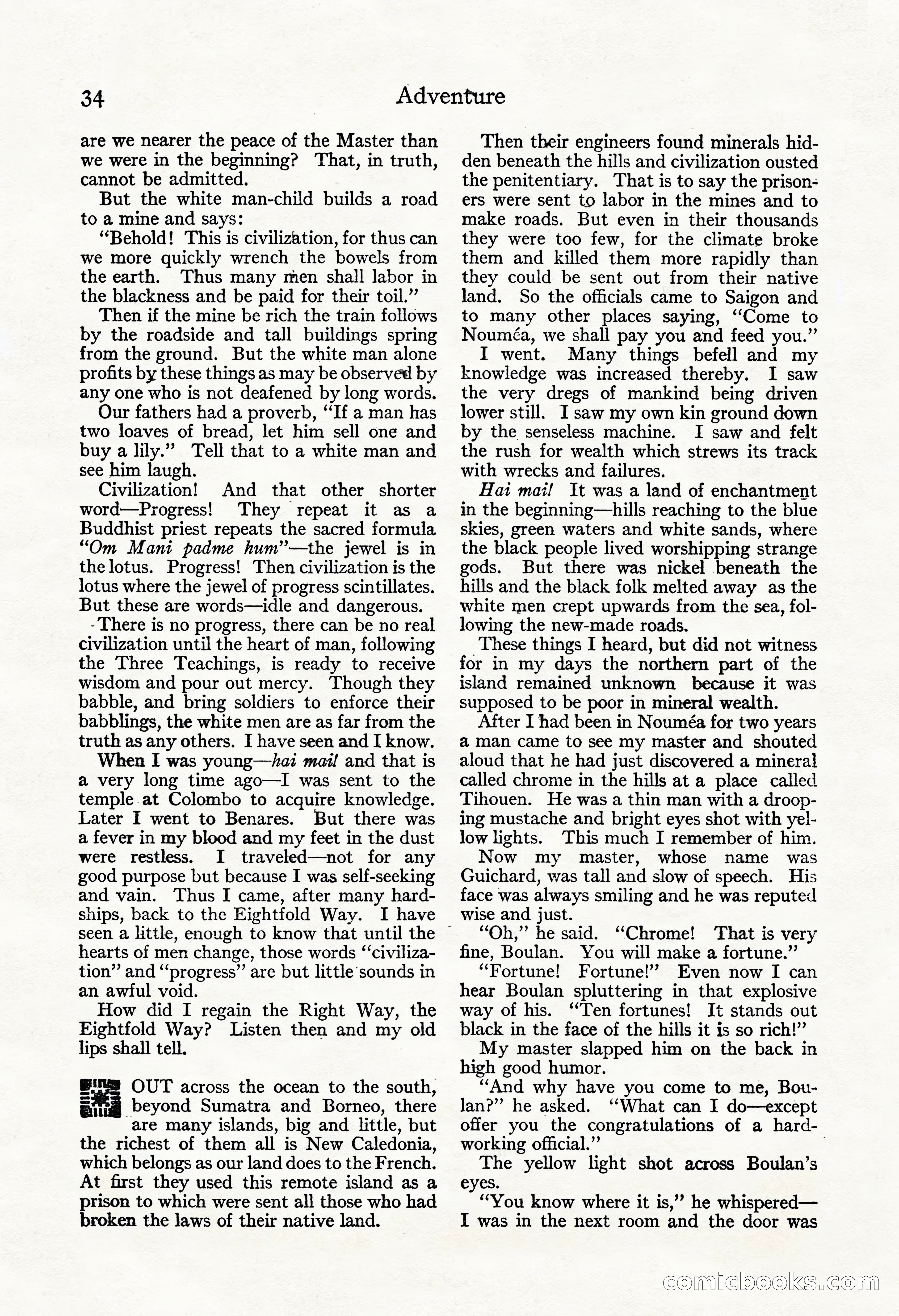 Adventure Magazine, November 30, 1922 — page 44 of 204