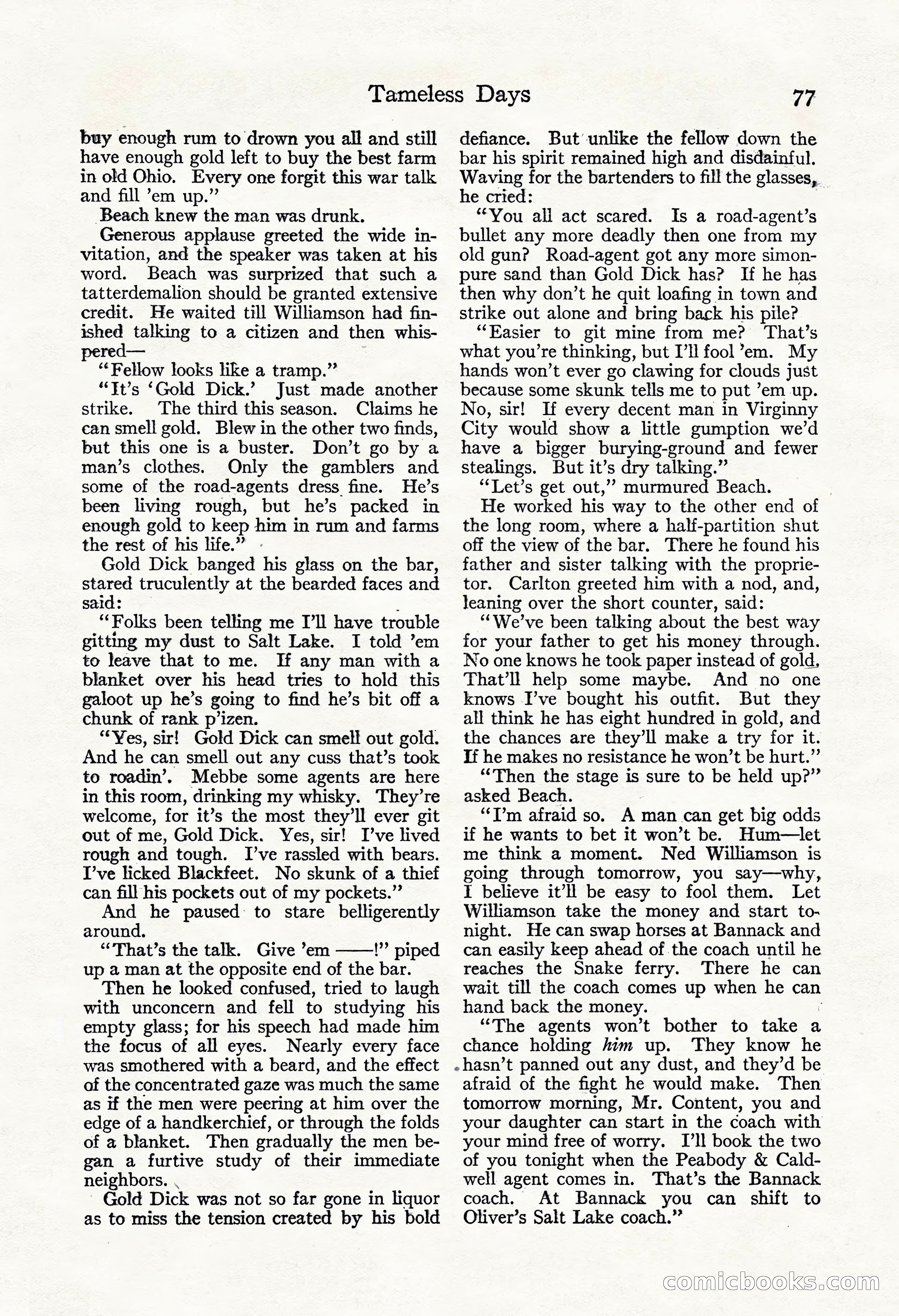 Adventure Magazine, November 30, 1922 — page 87 of 204