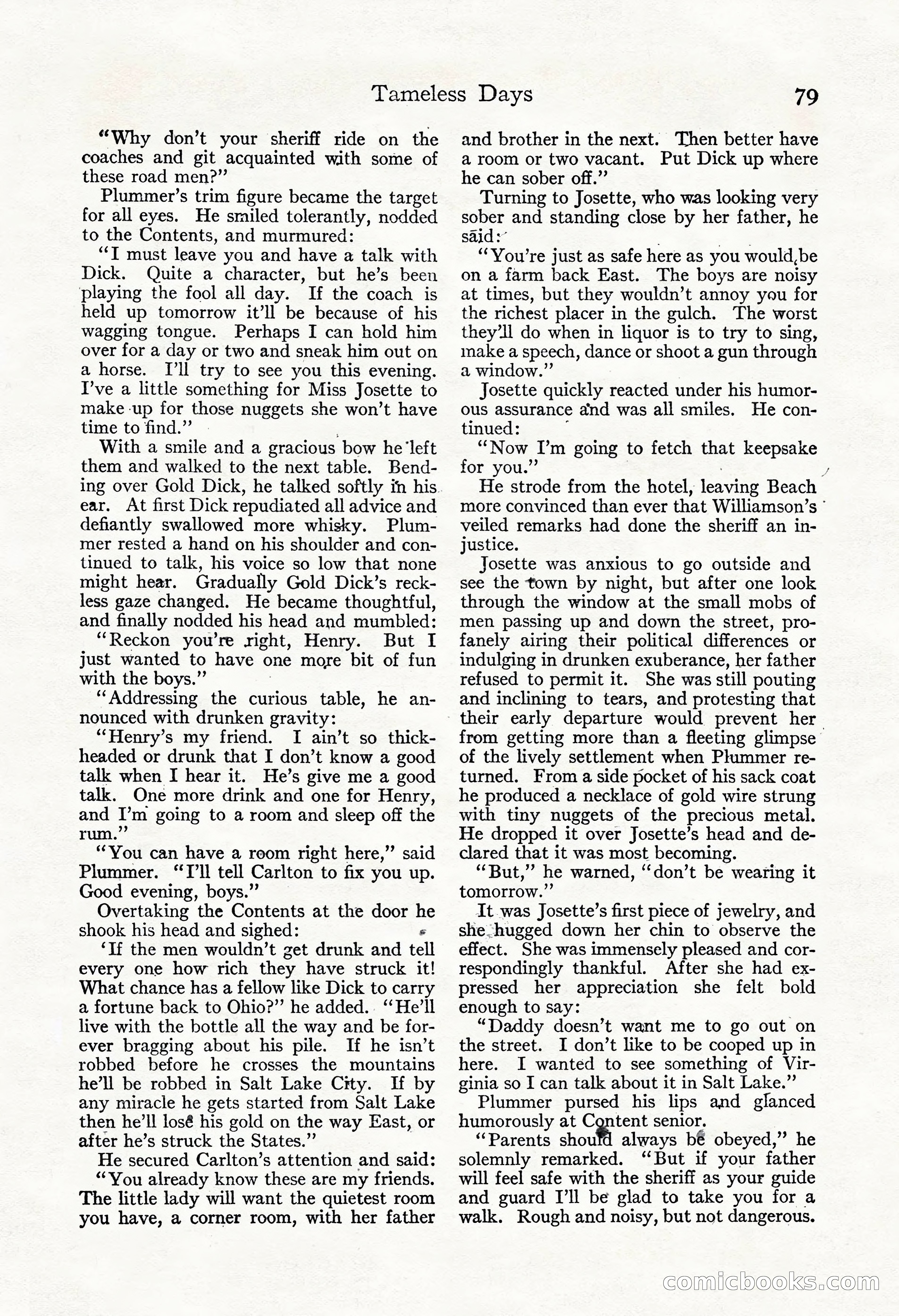 Adventure Magazine, November 30, 1922 — page 89 of 204