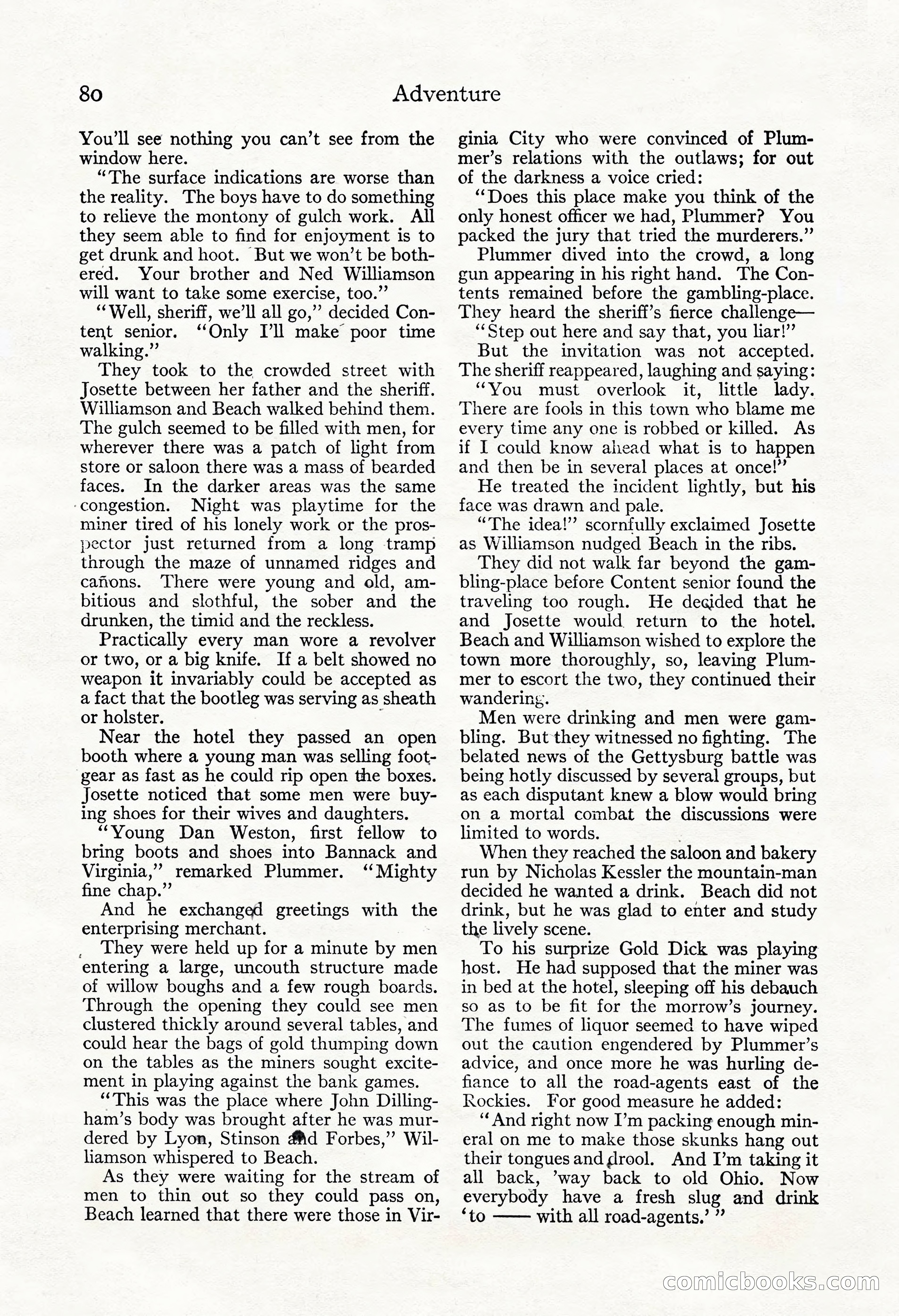 Adventure Magazine, November 30, 1922 — page 90 of 204