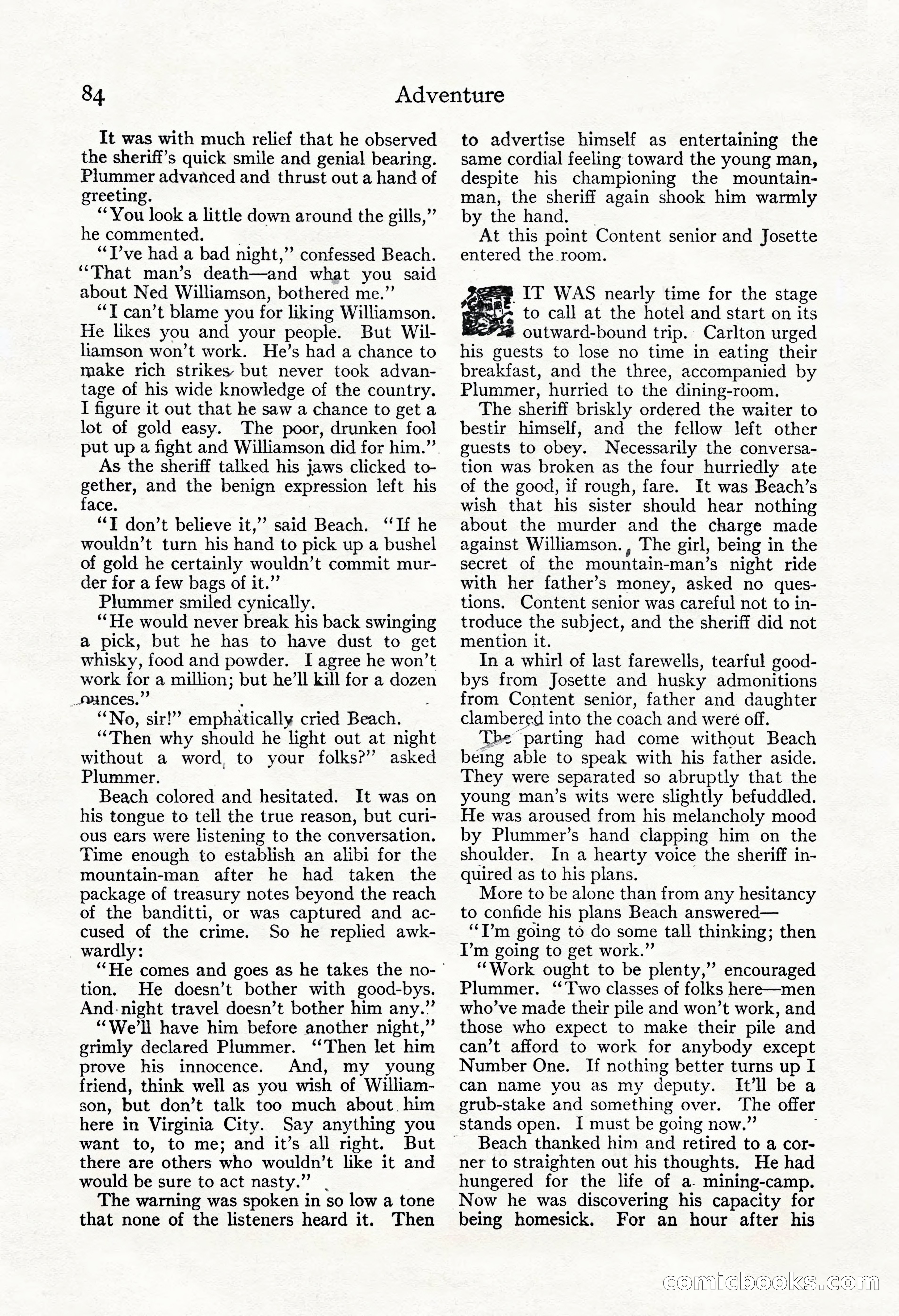 Adventure Magazine, November 30, 1922 — page 94 of 204
