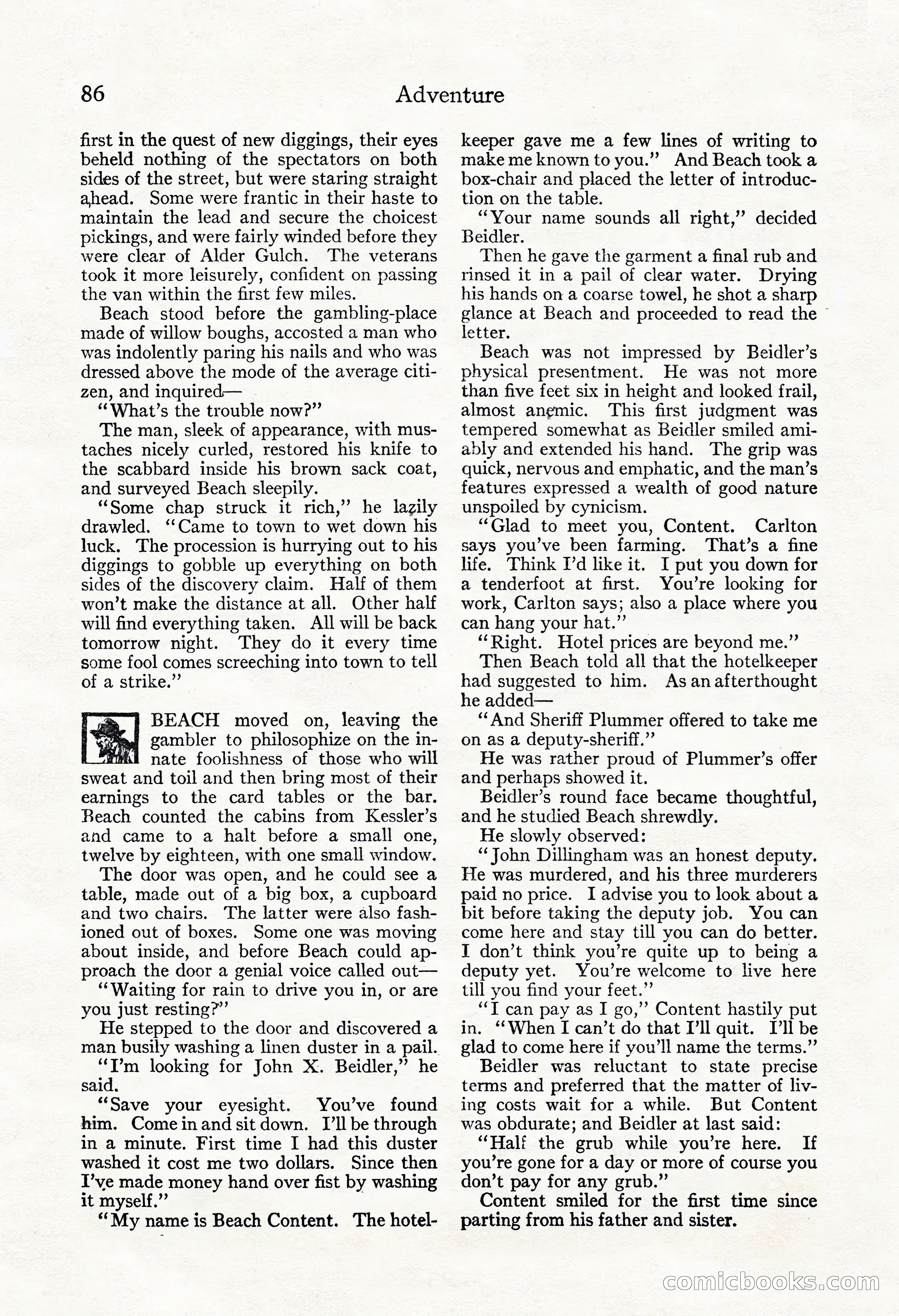 Adventure Magazine, November 30, 1922 — page 96 of 204
